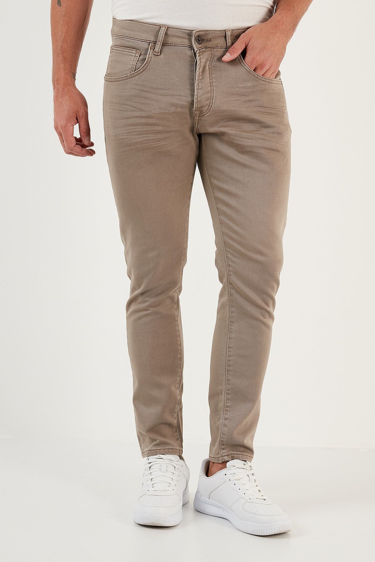 Buratti Pamuklu Normal Bel Dar Paça Slim Fit Jeans Erkek Kot Pantolon 1114d02napolı