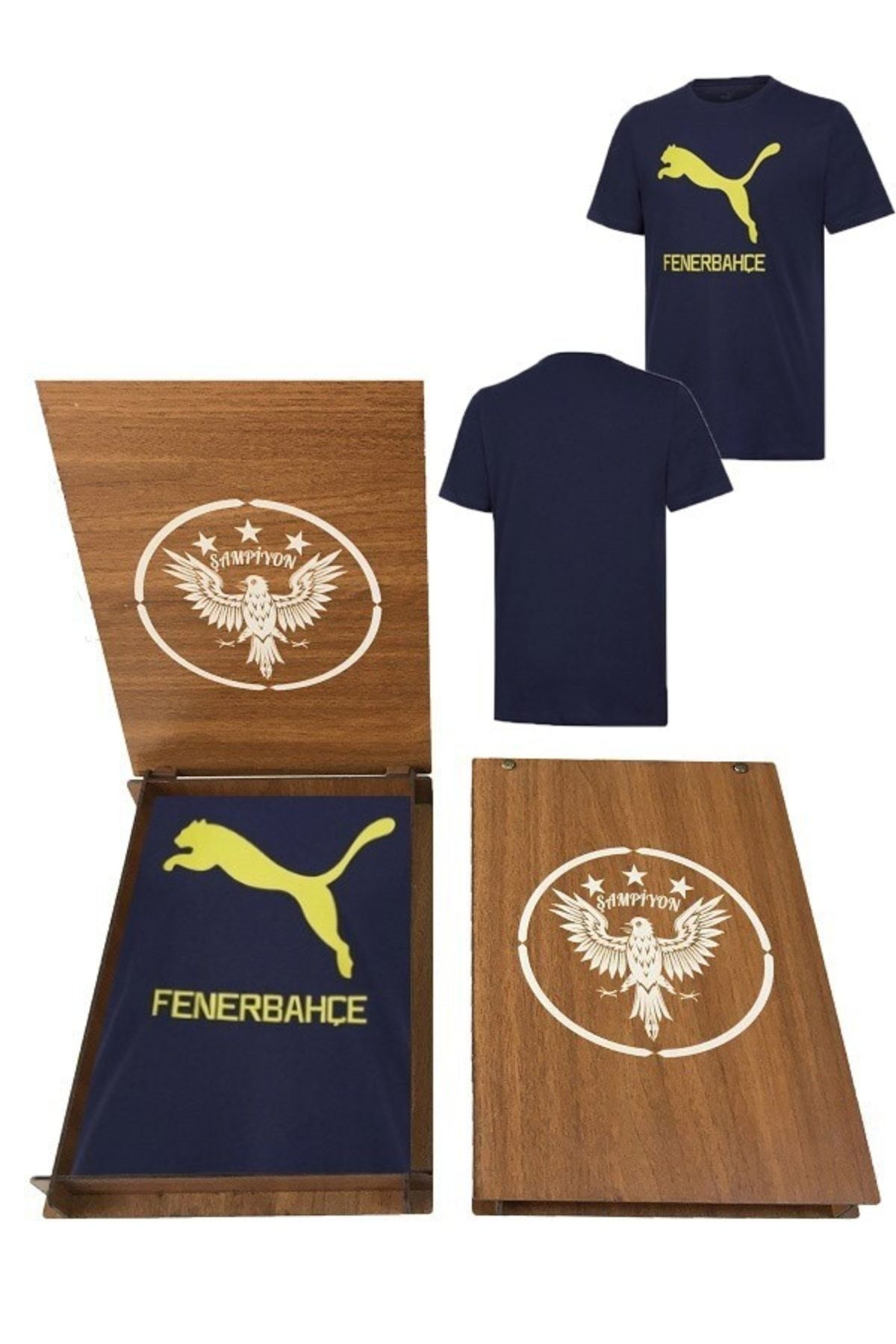 Puma Fenerbahçe Cat Tee Erkek Fenerbahçe Futbol Tişörtü Ahşap Kutulu