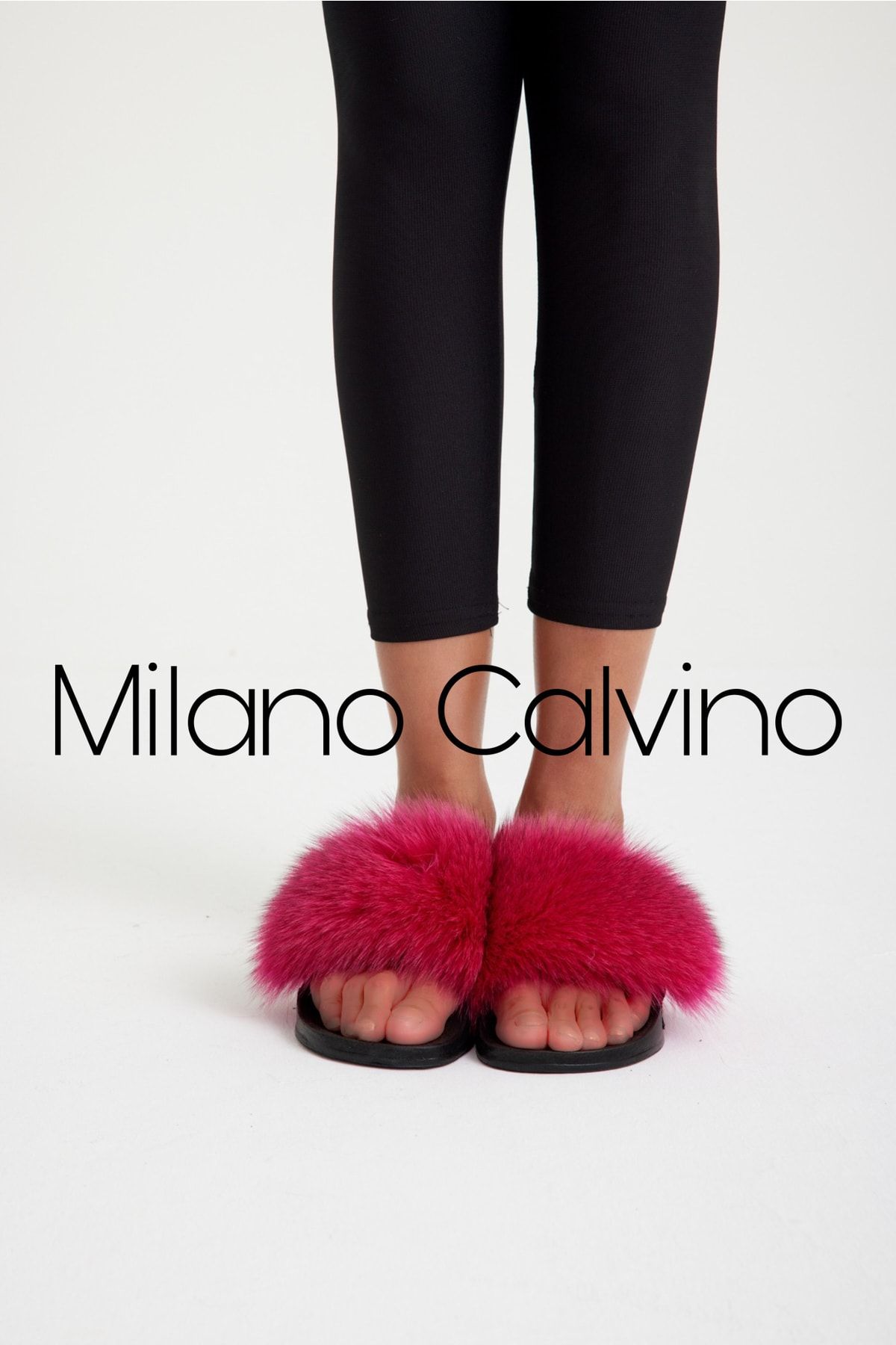 Milano Calvino Kürklü Terlik
