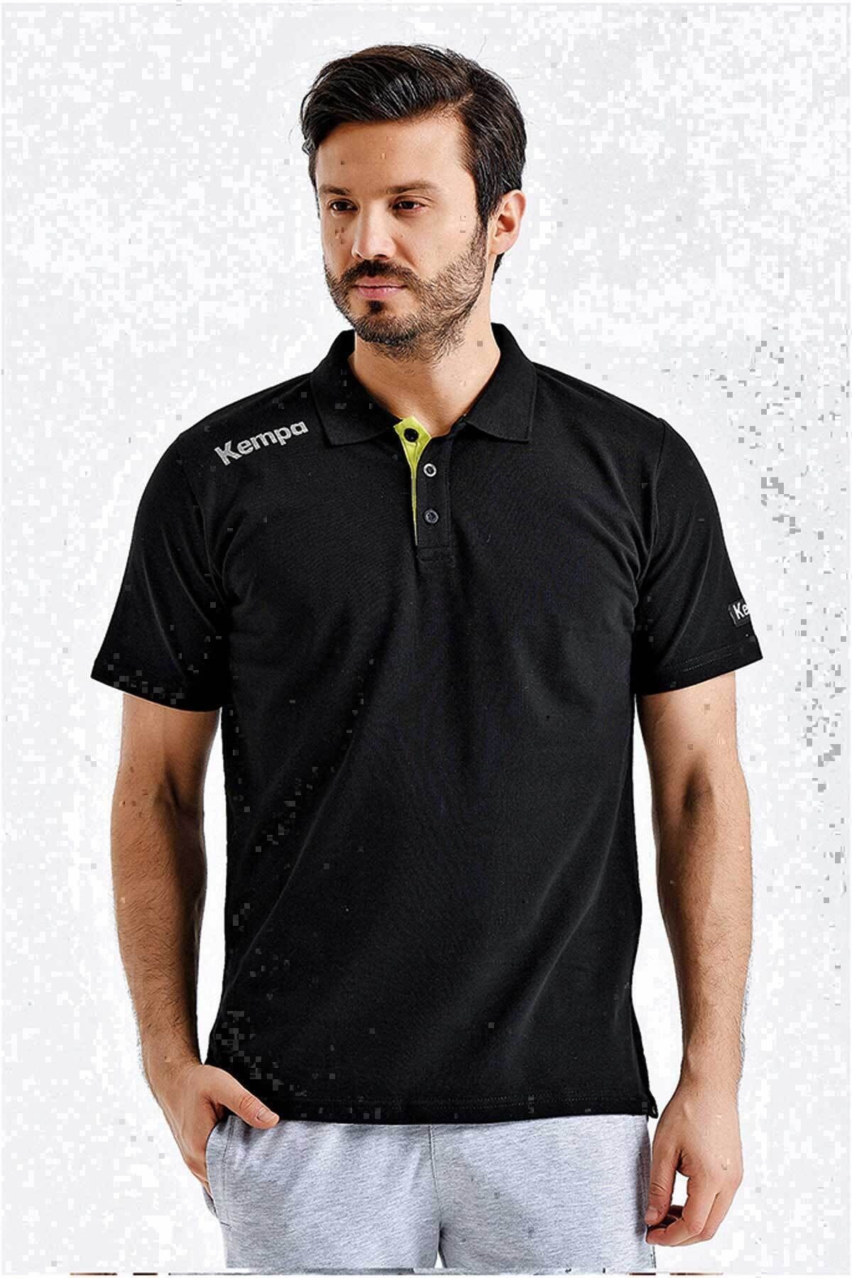 Kempa Erkek Siyah Günlük Polo T-Shirt Core 2002152