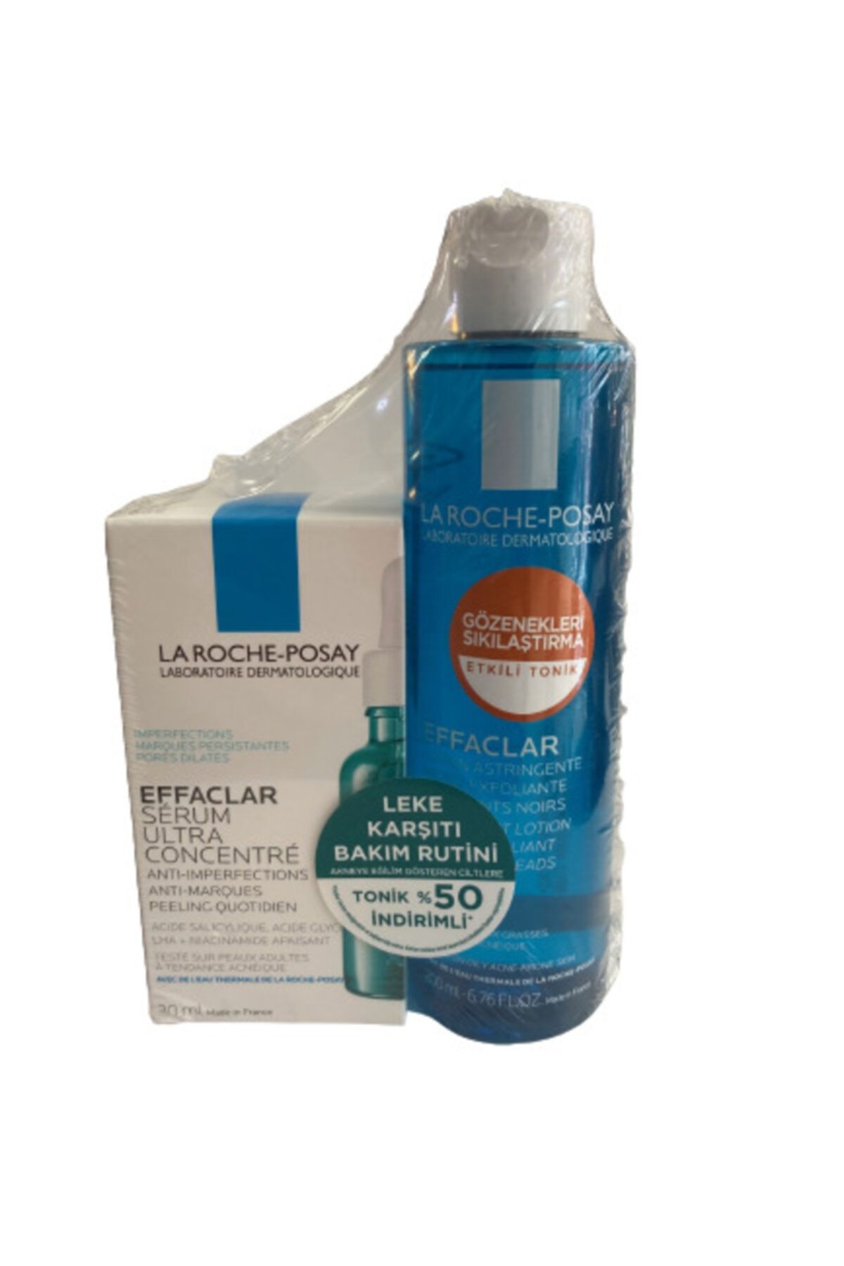 La Roche Posay Effaclar Günlük Peeling Etkili Serum 30ml + Effaclar Sıkılaştırıcı Tonik 200ml