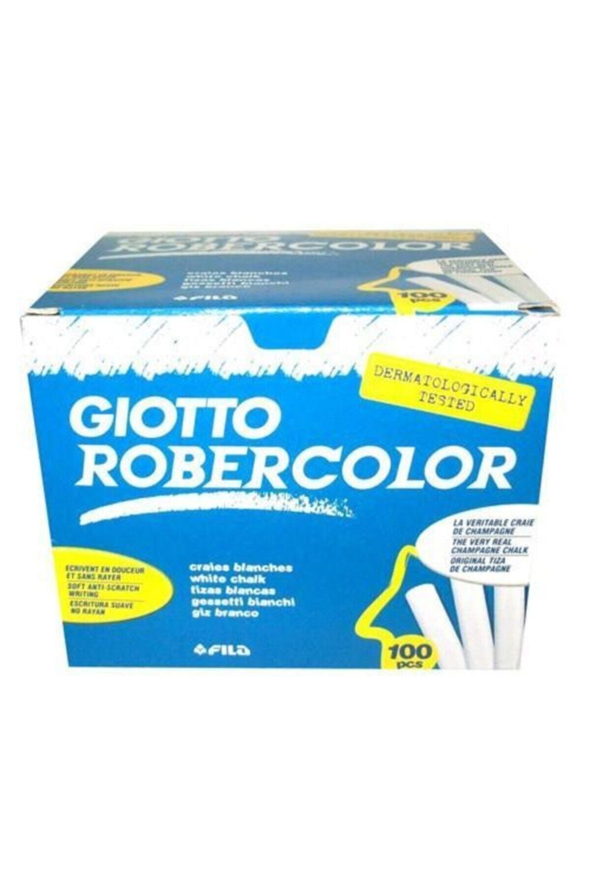 Giotto Robercolor Beyaz Tebeşir 100 Lü S538800 (1 Paket 100 Adet)