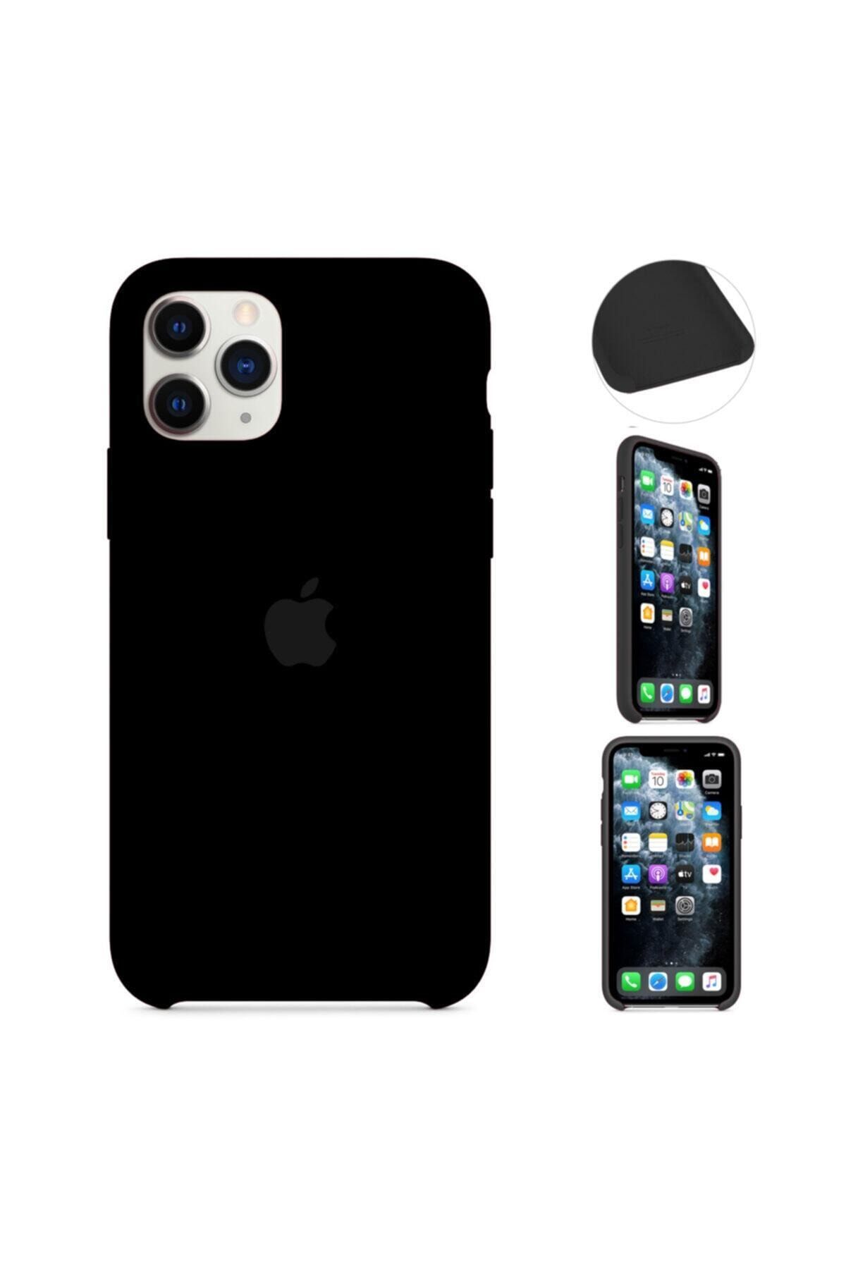 MobileGaraj Iphone 11 Pro Max Için Lansman Silikon Kılıf - Siyah