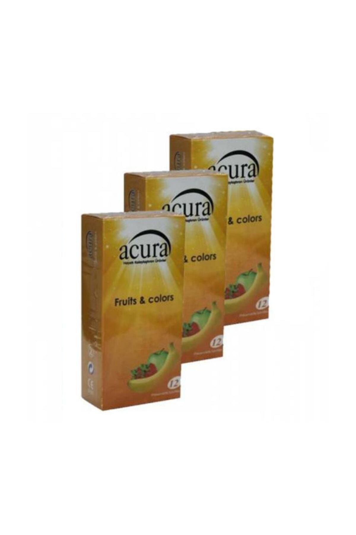 Acura Ac 9003 Fruits & Colors 12'li Prezervatif 3'lü
