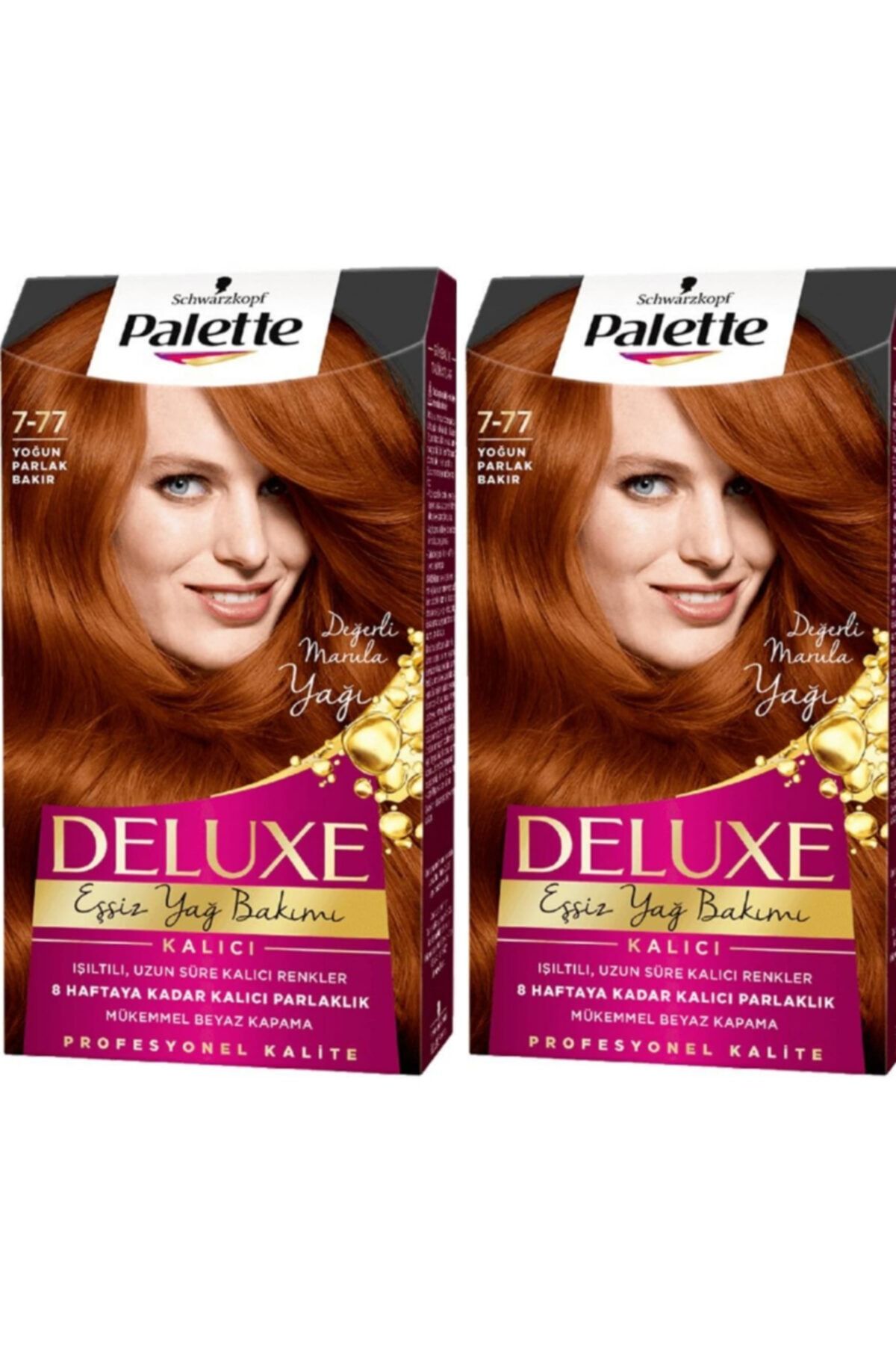 Palette Deluxe Saç Boyası 7-77 Yoğun Parlak Bakır 2li