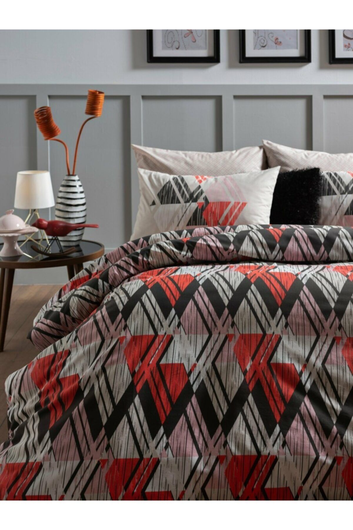 Doqu Home Comforter Tek Kişilik Retro Uyku Set