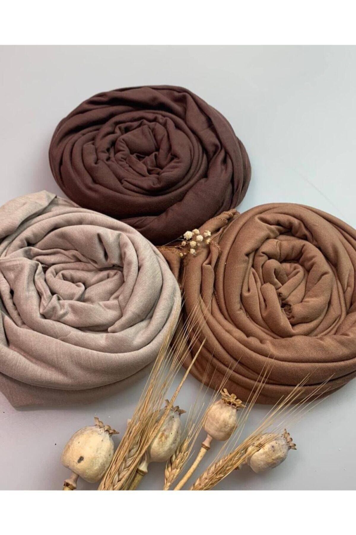 Ahsem Scarf Kadın Tesettür Penye Şal Seti