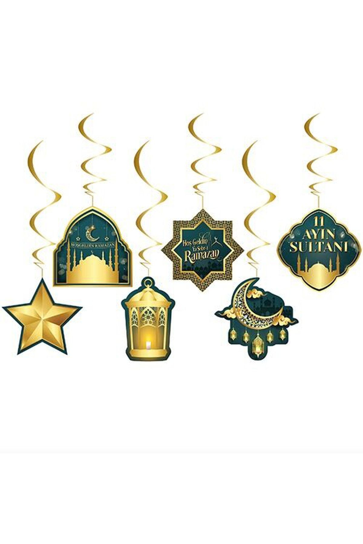 Huzur Party Store 6'lı Tavan Süs Hoşgeldin Ya Şehri Ramazan Bayramı 11 Ayın Sultanı Temalı Sarkıt Dini Islami Süsü
