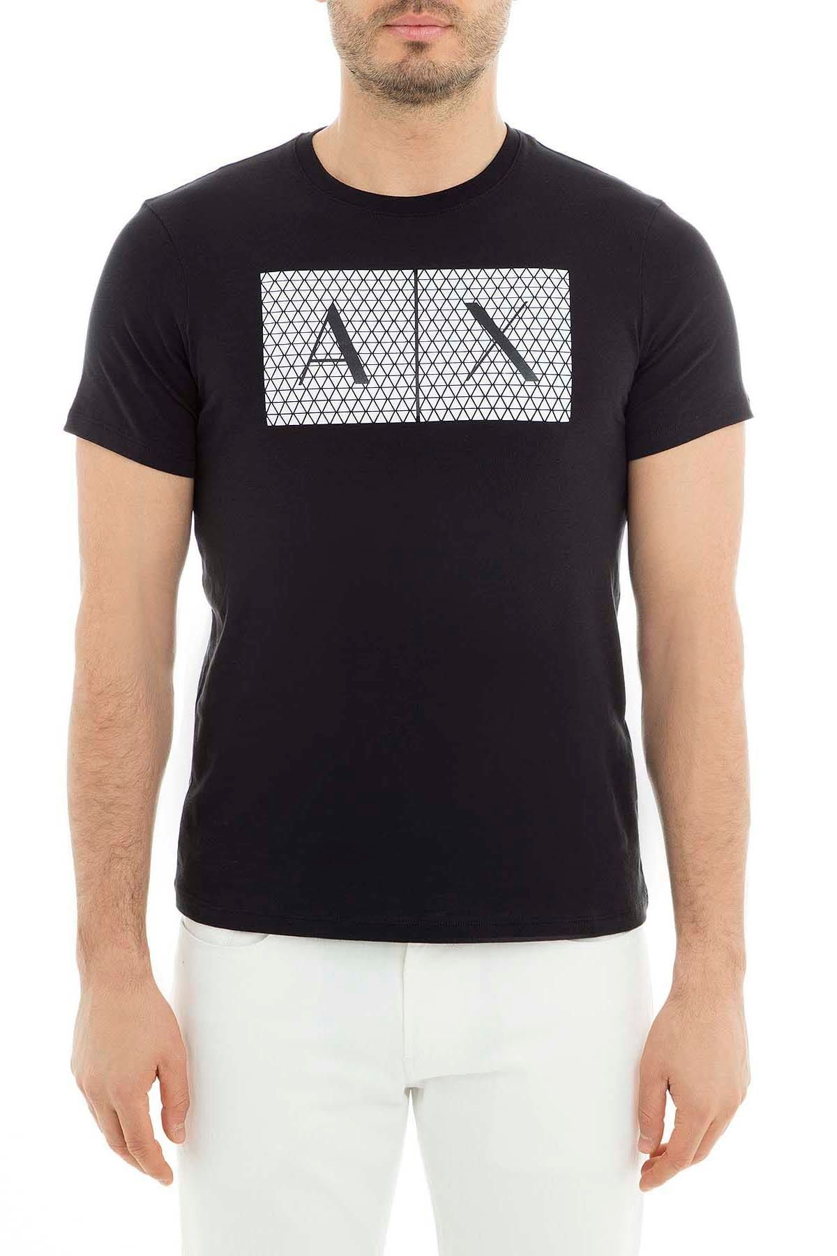 Armani Exchange Erkek Siyah T-Shirt 8NZTCKZ8H4Z 1200
