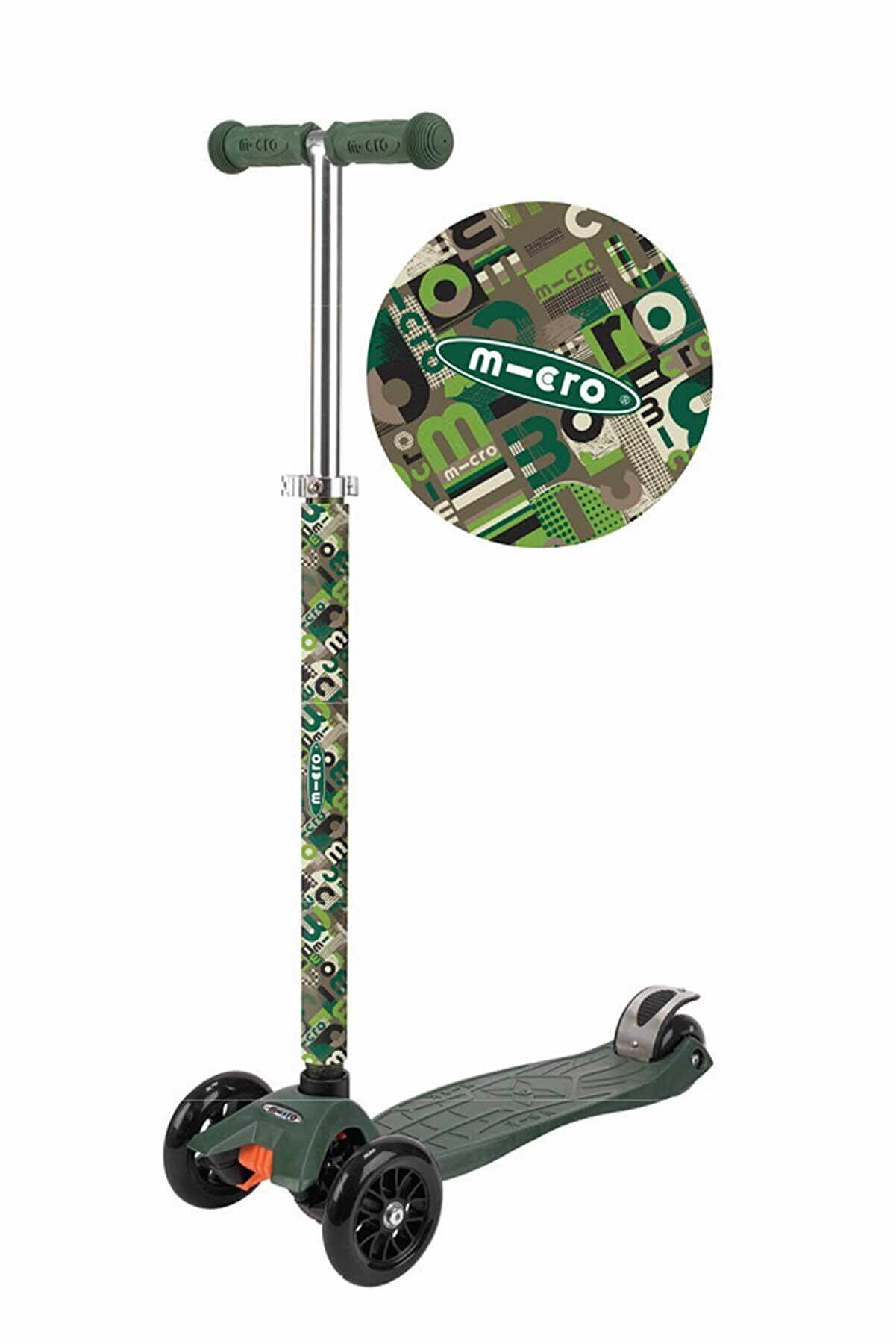 Micro Scooter Gövde Koruyucu Yeşil Yazılar /