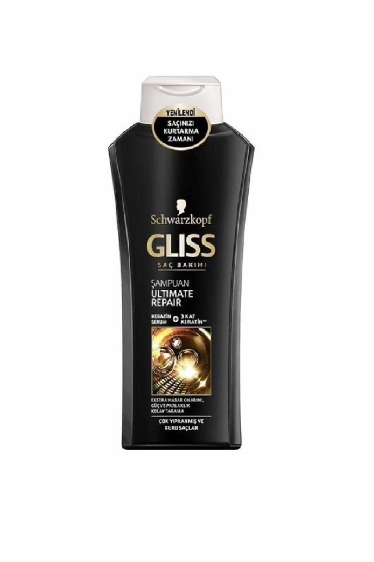 Gliss Ultimate Repair Şampuan Yıpranmış Kuru Saçlar 525 Ml