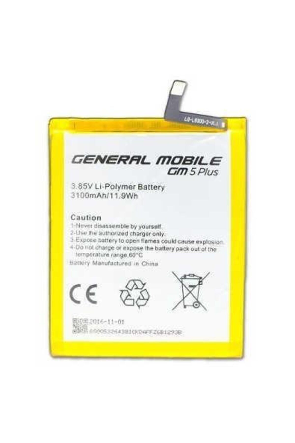 LPZ General Mobile Gm5 Plus Uyumlu Batarya Pil