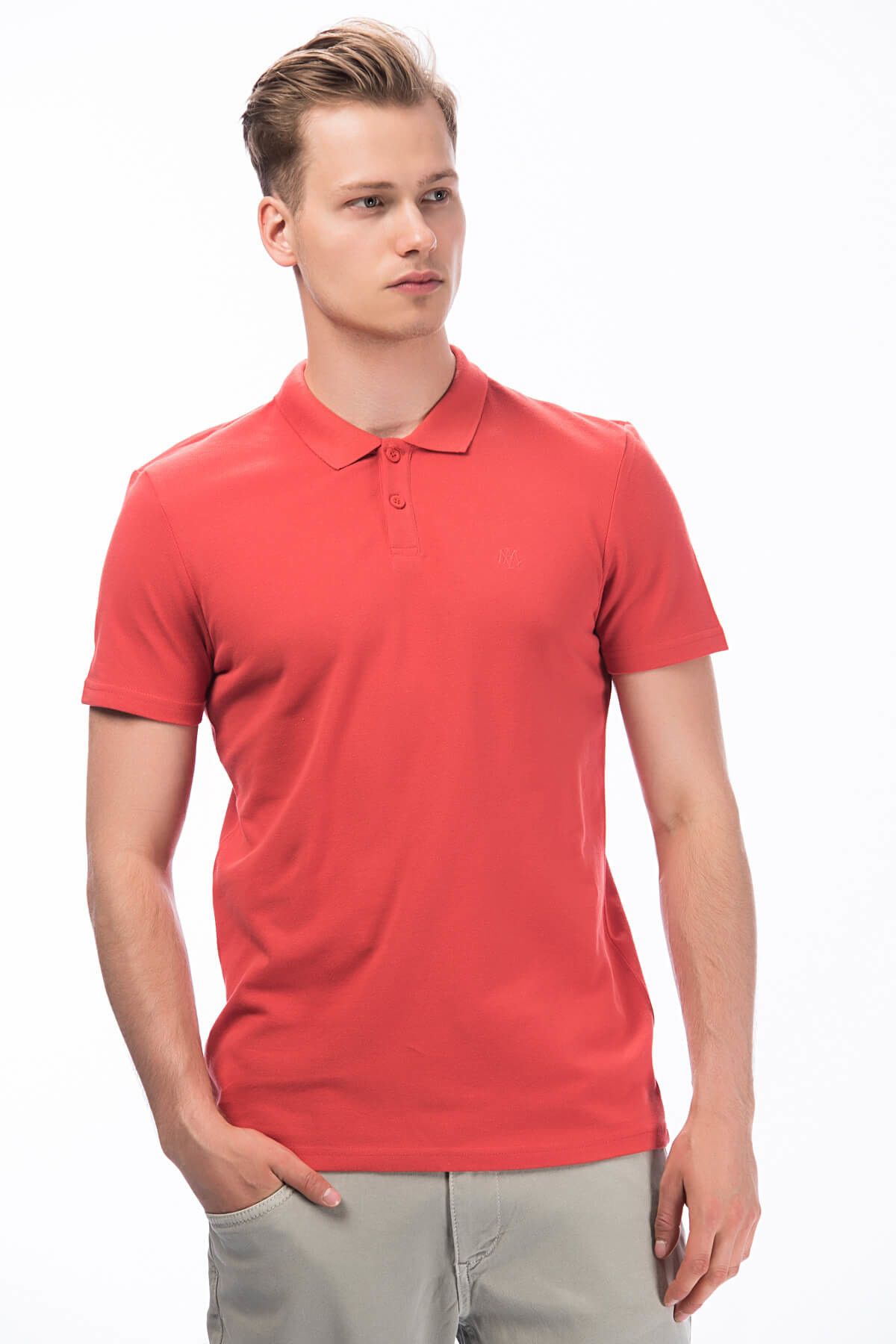 Mavi Erkek Kırmızı Polo T-Shirt 064209-26095