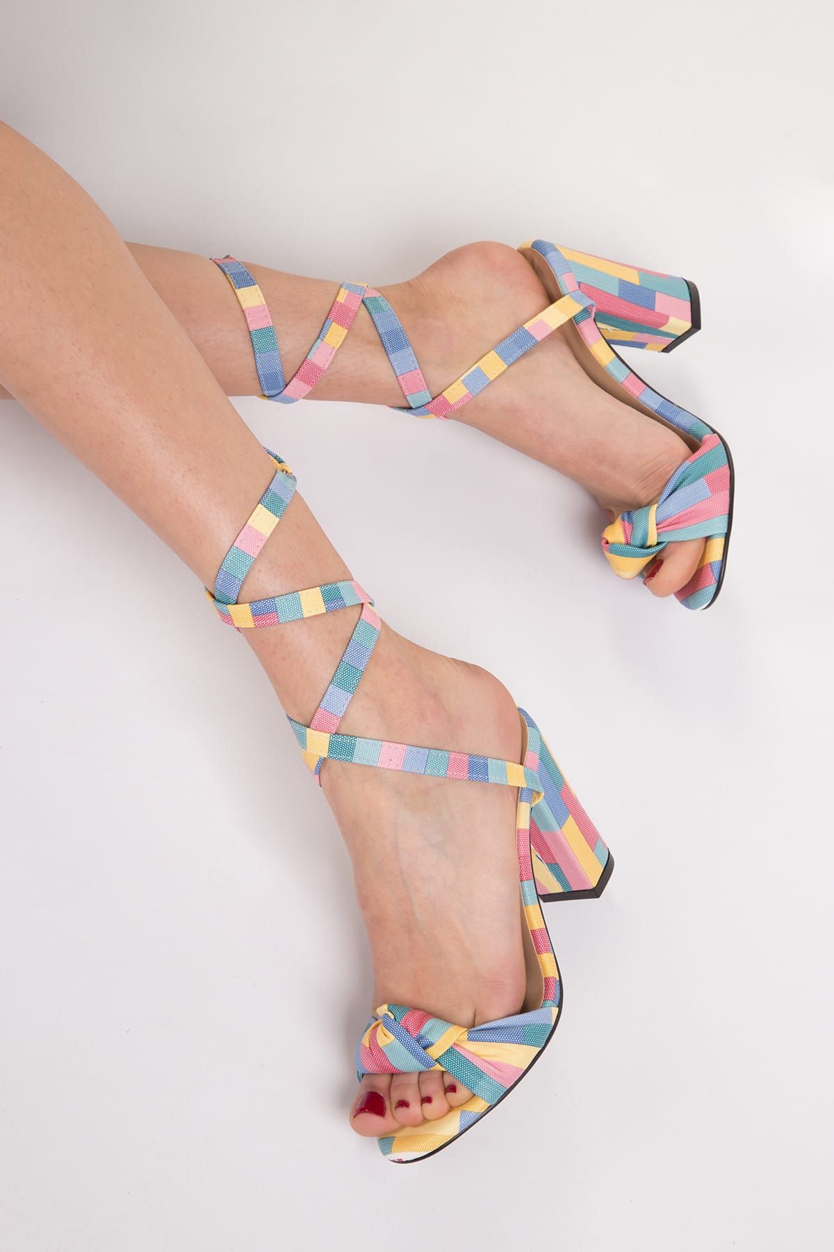 SOHO Renkli Kadın Topuklu Ayakkabı 12877