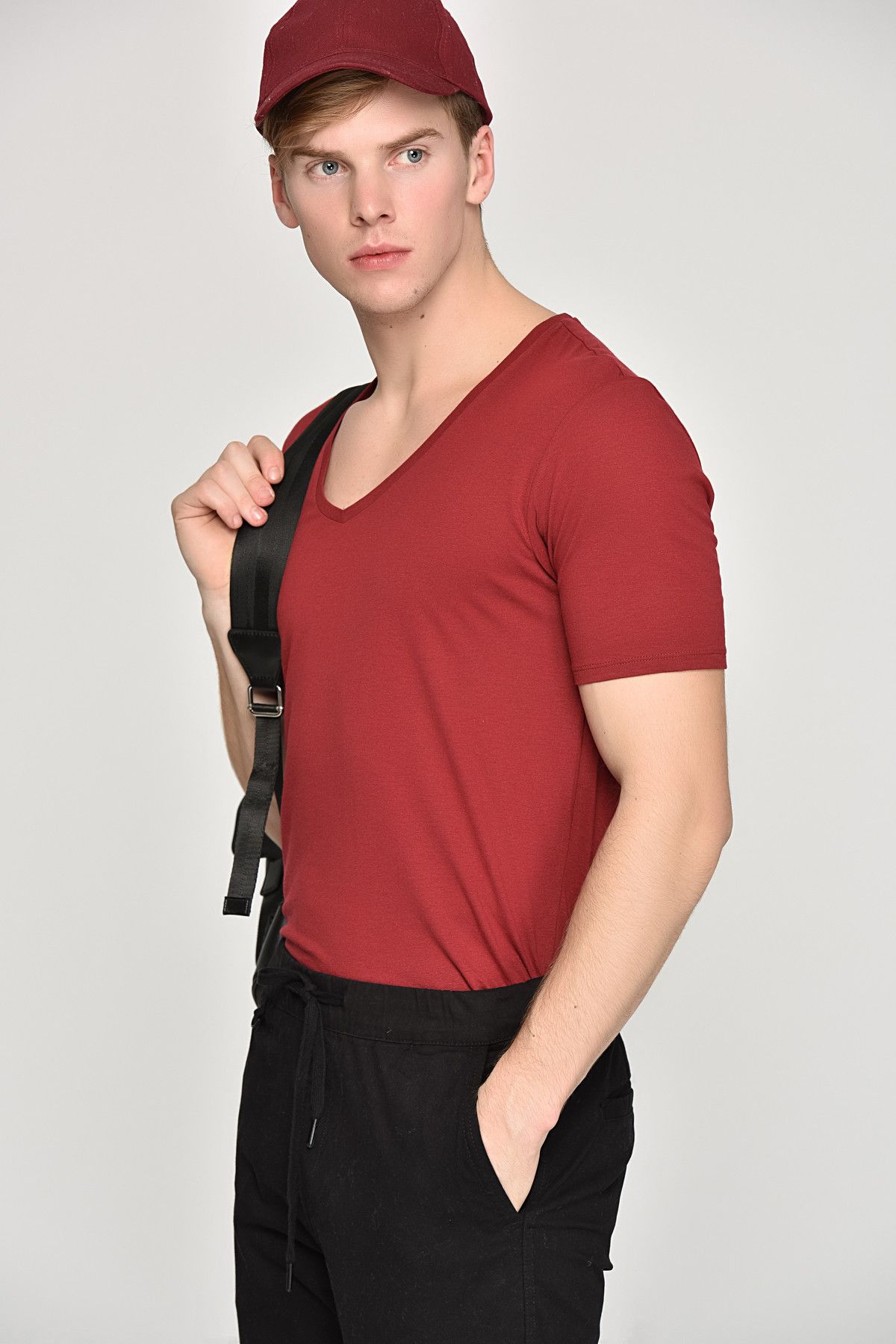 Bershka Erkek Kırmızı T-Shirt 2016-3156-899