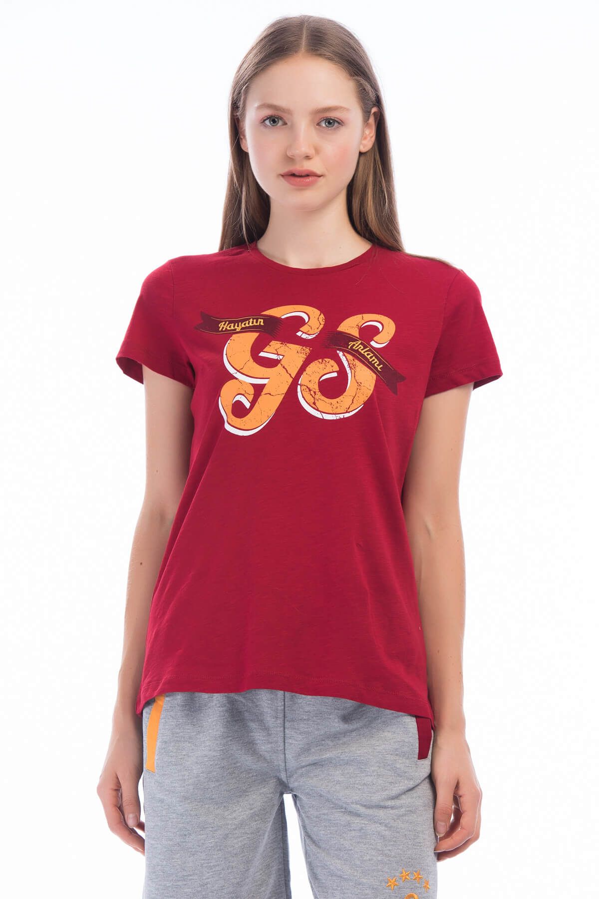 Galatasaray Galatasaray Kadın Kırmızı T-Shirt - Y023-K80149