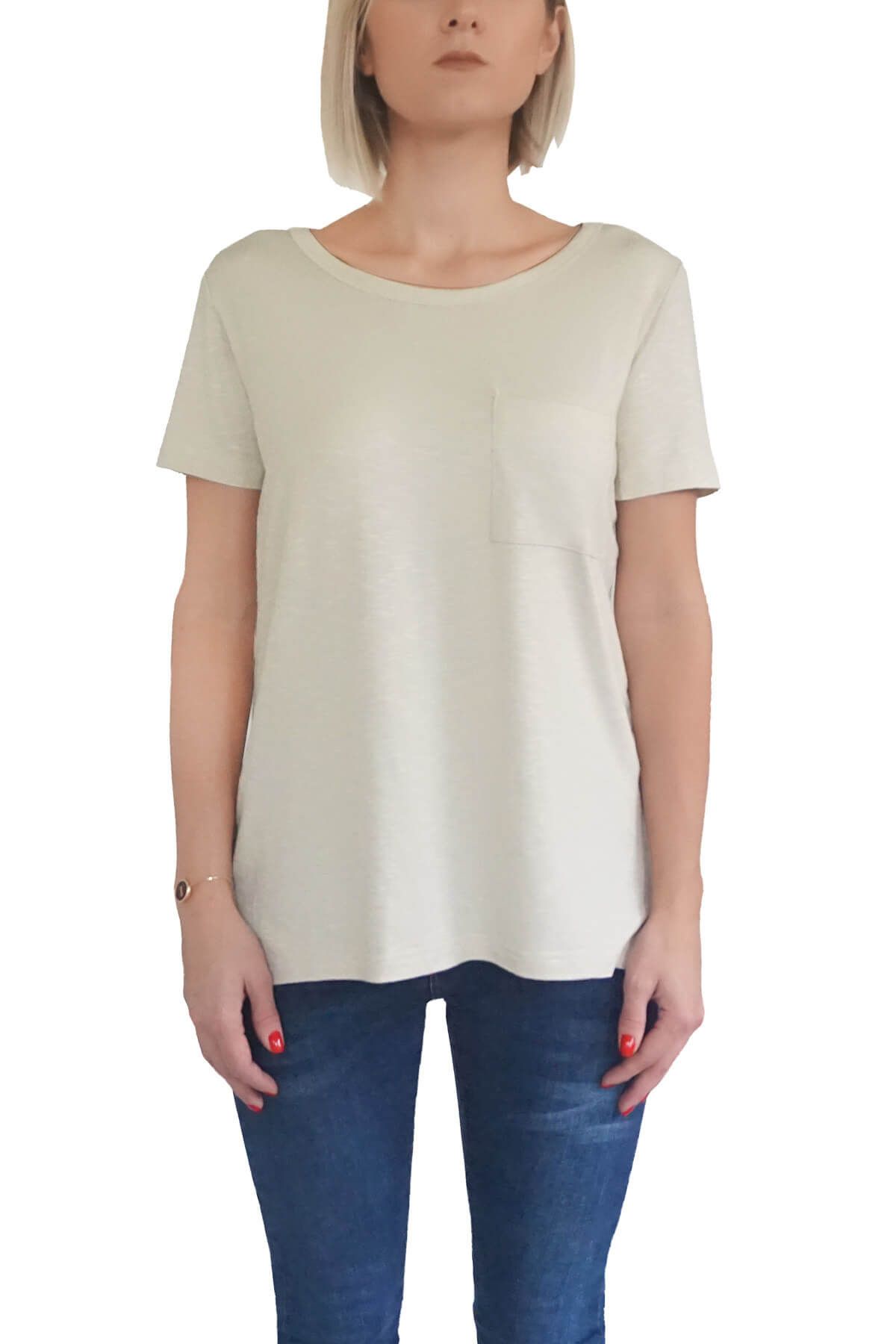 Mof Basics Kadın Taş T-Shirt SYCT-T
