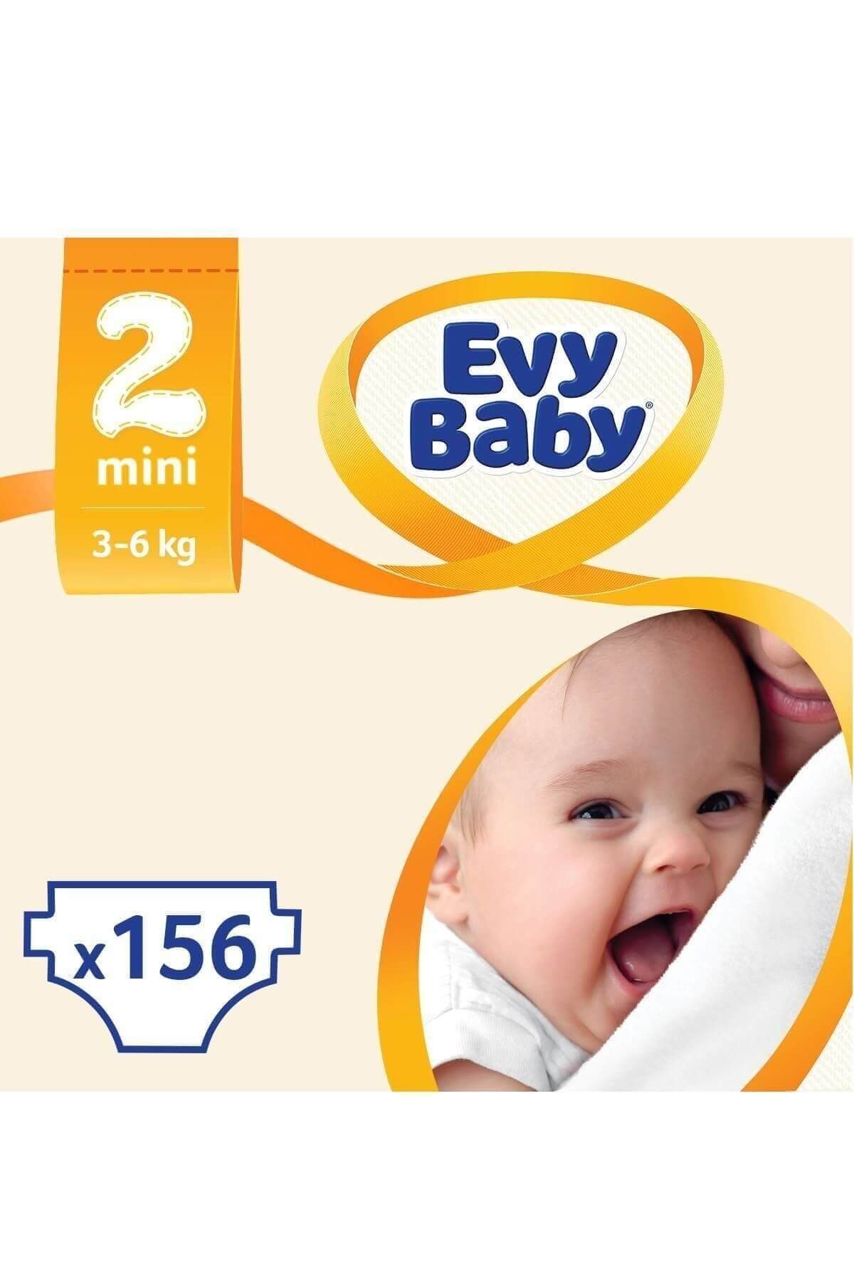 Evy Baby Bebek Bezi 2 Beden Mini Süper Fırsat Paketi 156 Adet