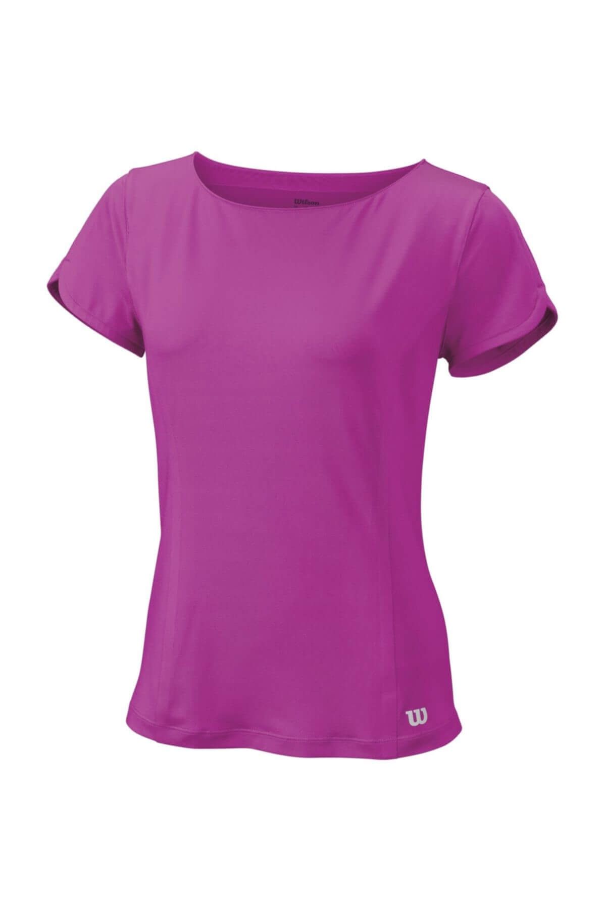 Wilson Kadın T-Shirt Star Crossover Cap Sleeve   Pembe (Rose Viol