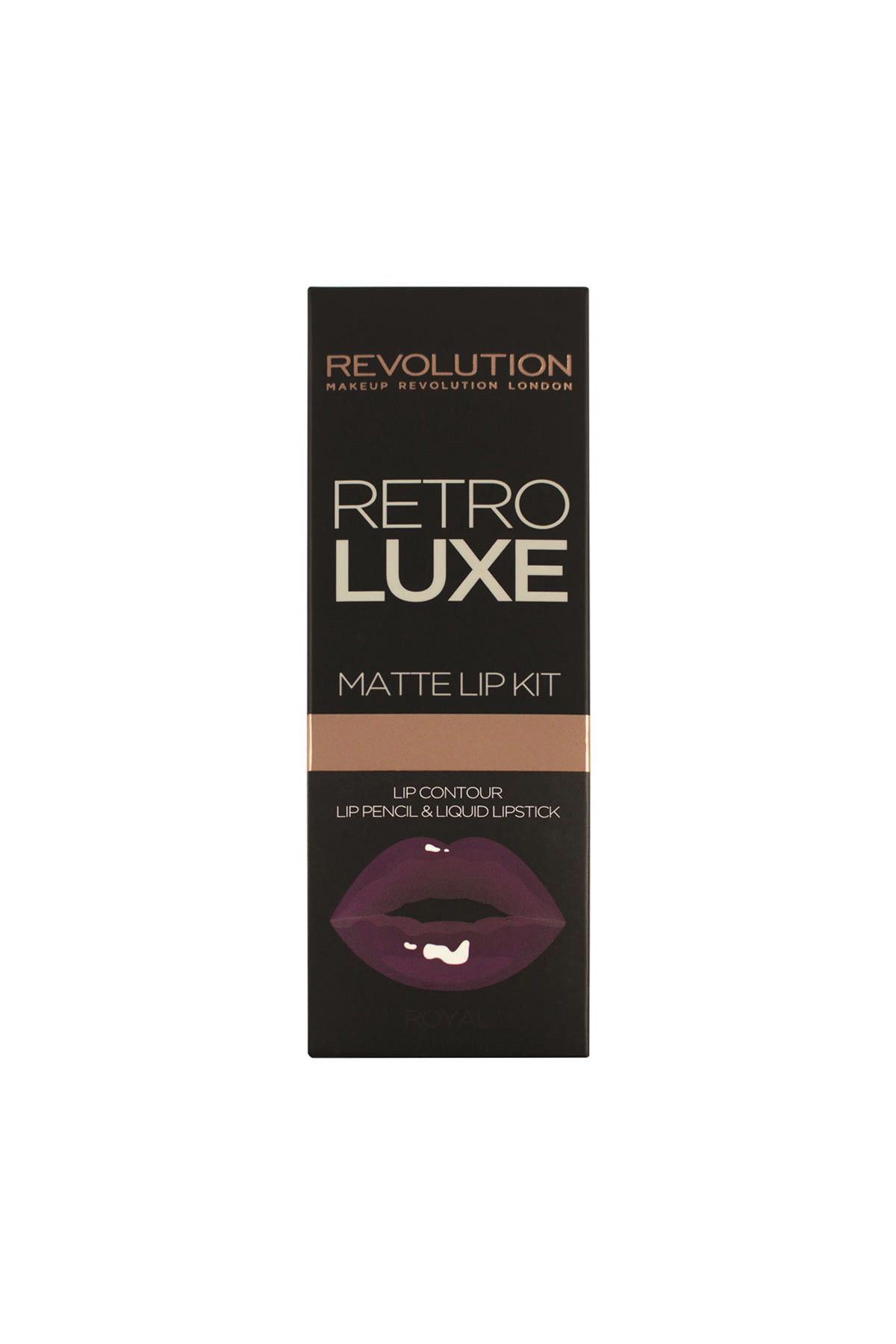MAKEUP REVOLUTION Retro Luxe Matte Lip Kit Royal 5029066103901