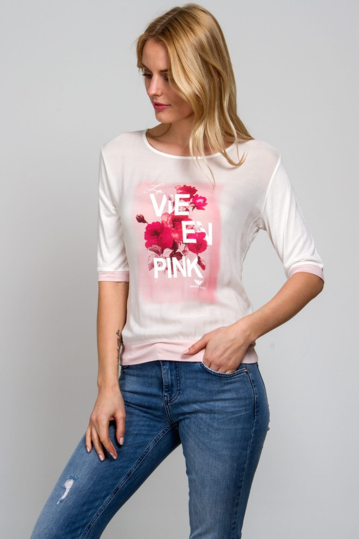 Armani Jeans Beyaz Kadın Sweatshirt A29NJ14