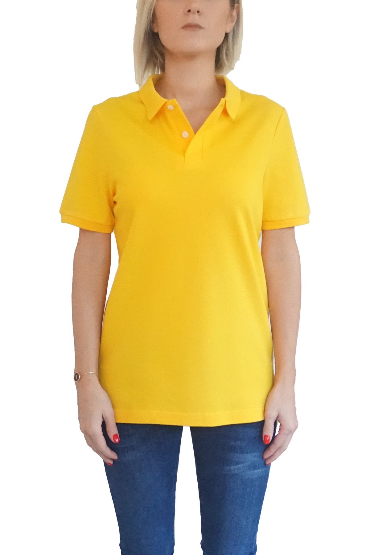 Mof Basics Kadın Sarı T-Shirt POLO-F-SA
