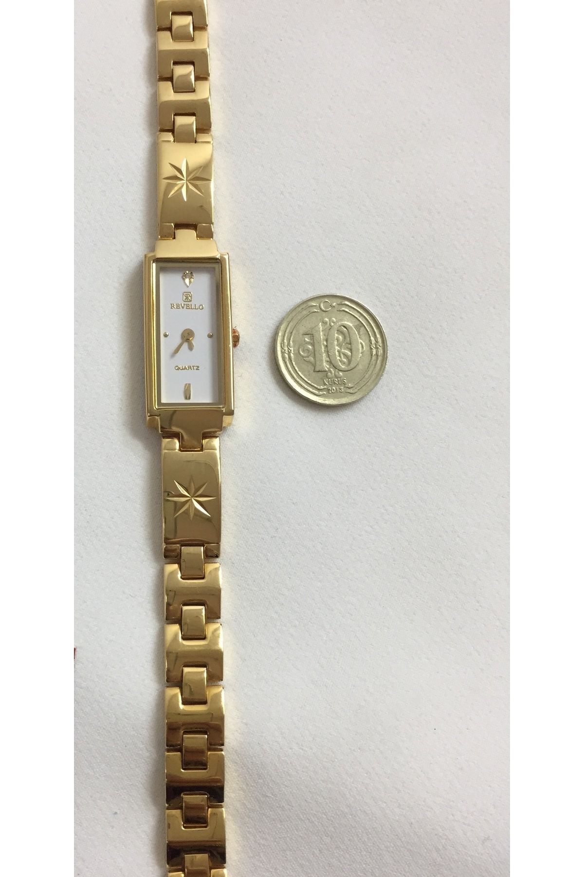 Revello Gold Vintage Kadın Saati Rets-7030l Beyaz Kadran