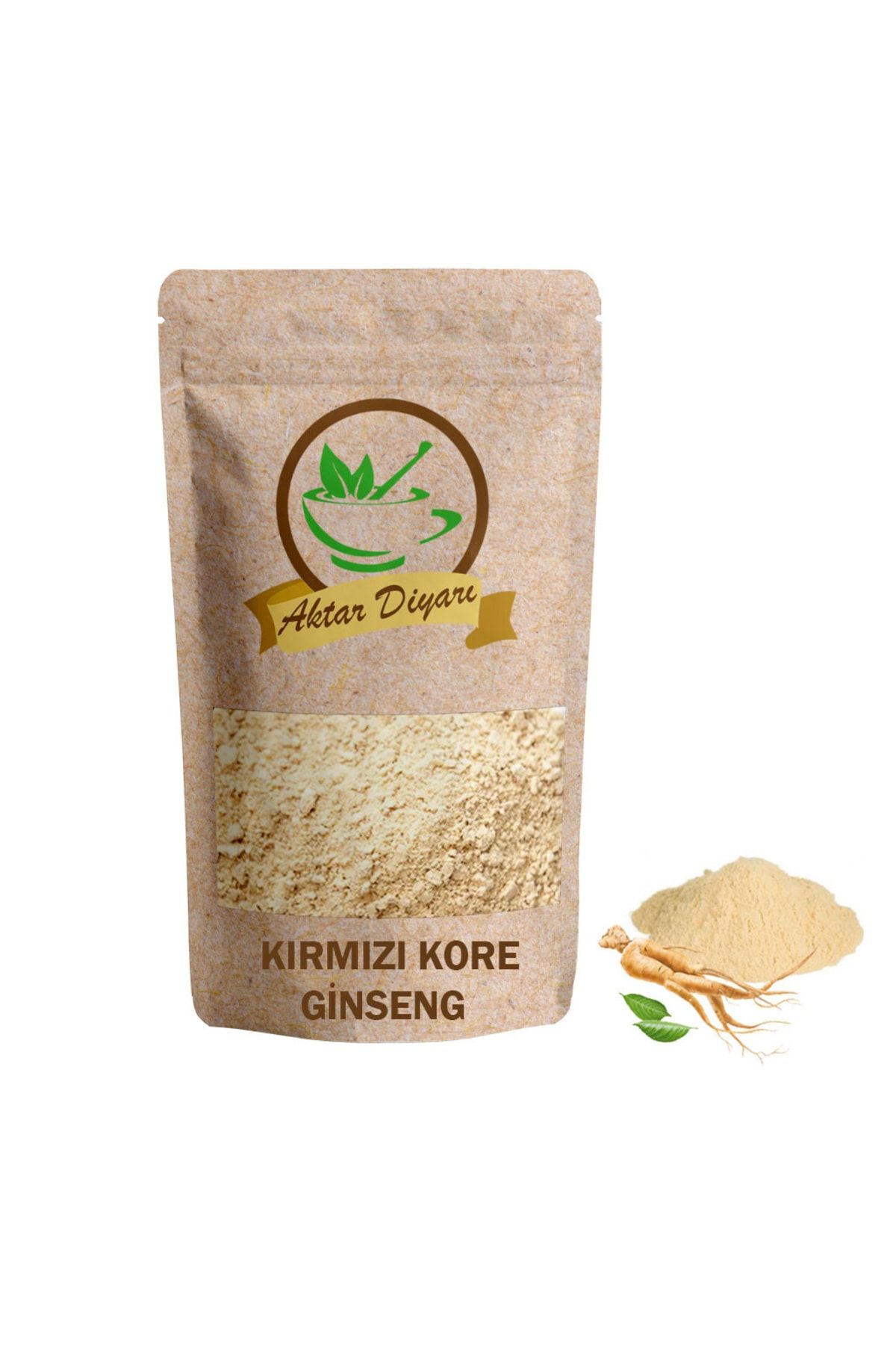 Aktar Diyarı Kırmızı Kore Ginseng Toz Panax Ginseng 10 Gr. % 100 Saf