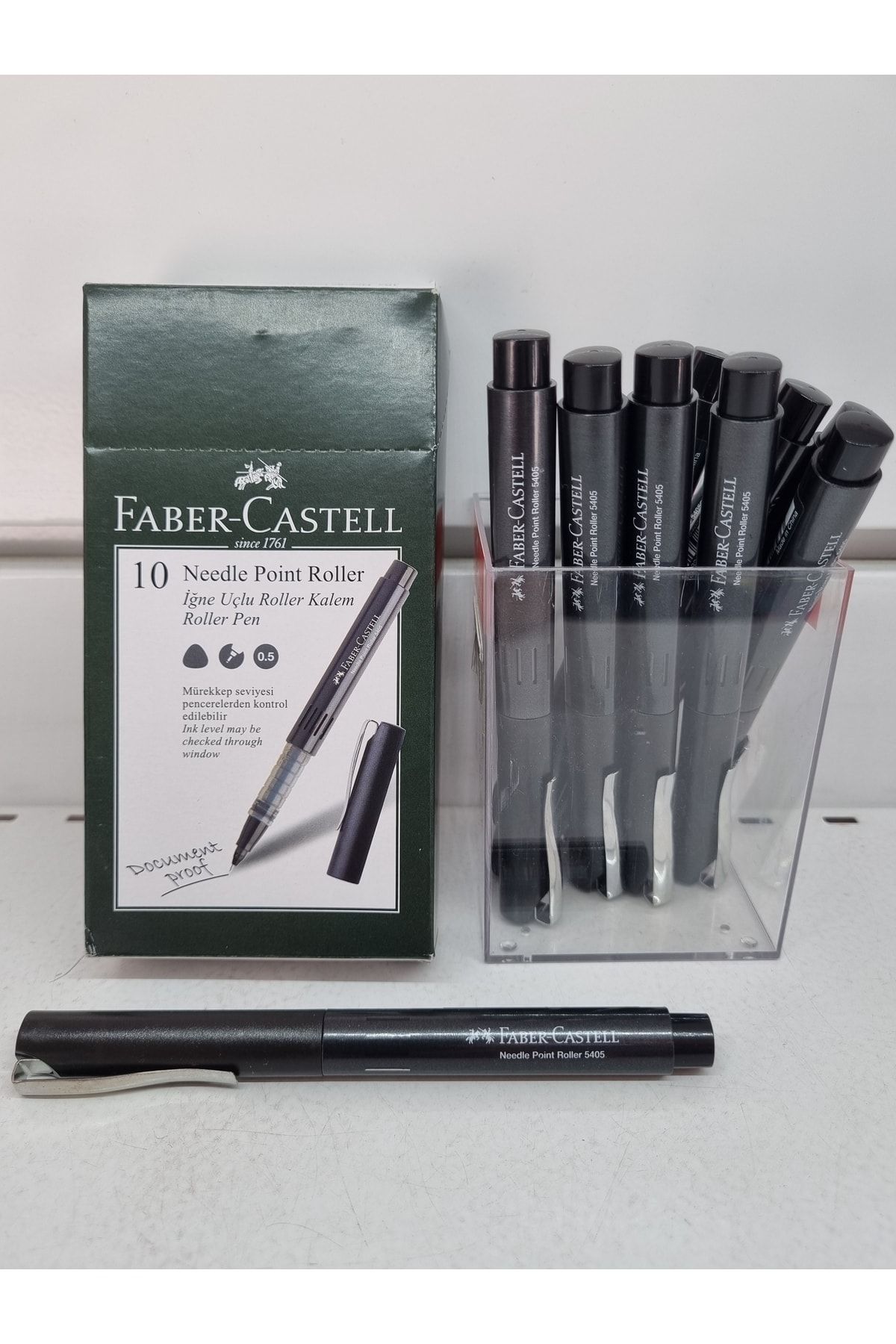 Faber Castell /ığne Uçlu Roller Kalem 10 Adet/ 540599 Siyah/