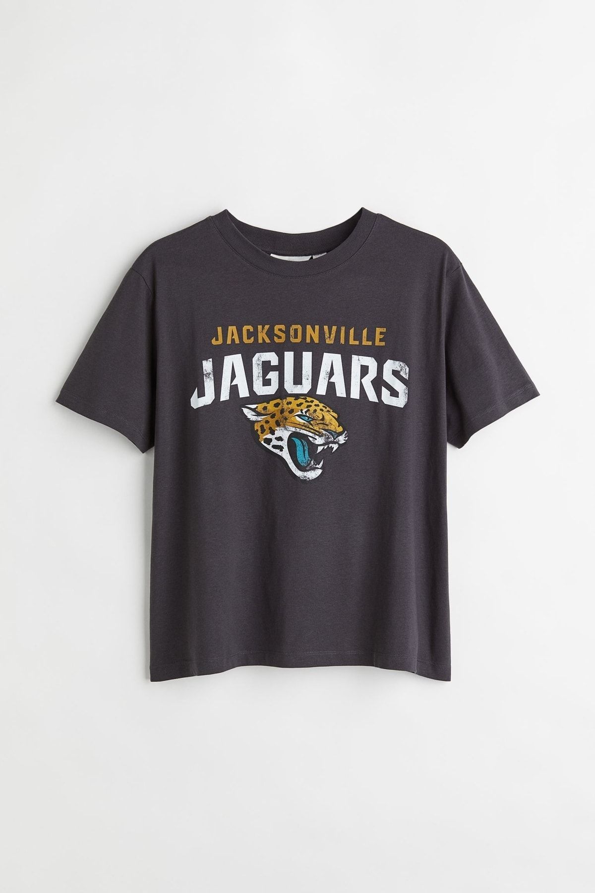 Jaguar Gri Jacksonville S Erkek Baskılı Tişört
