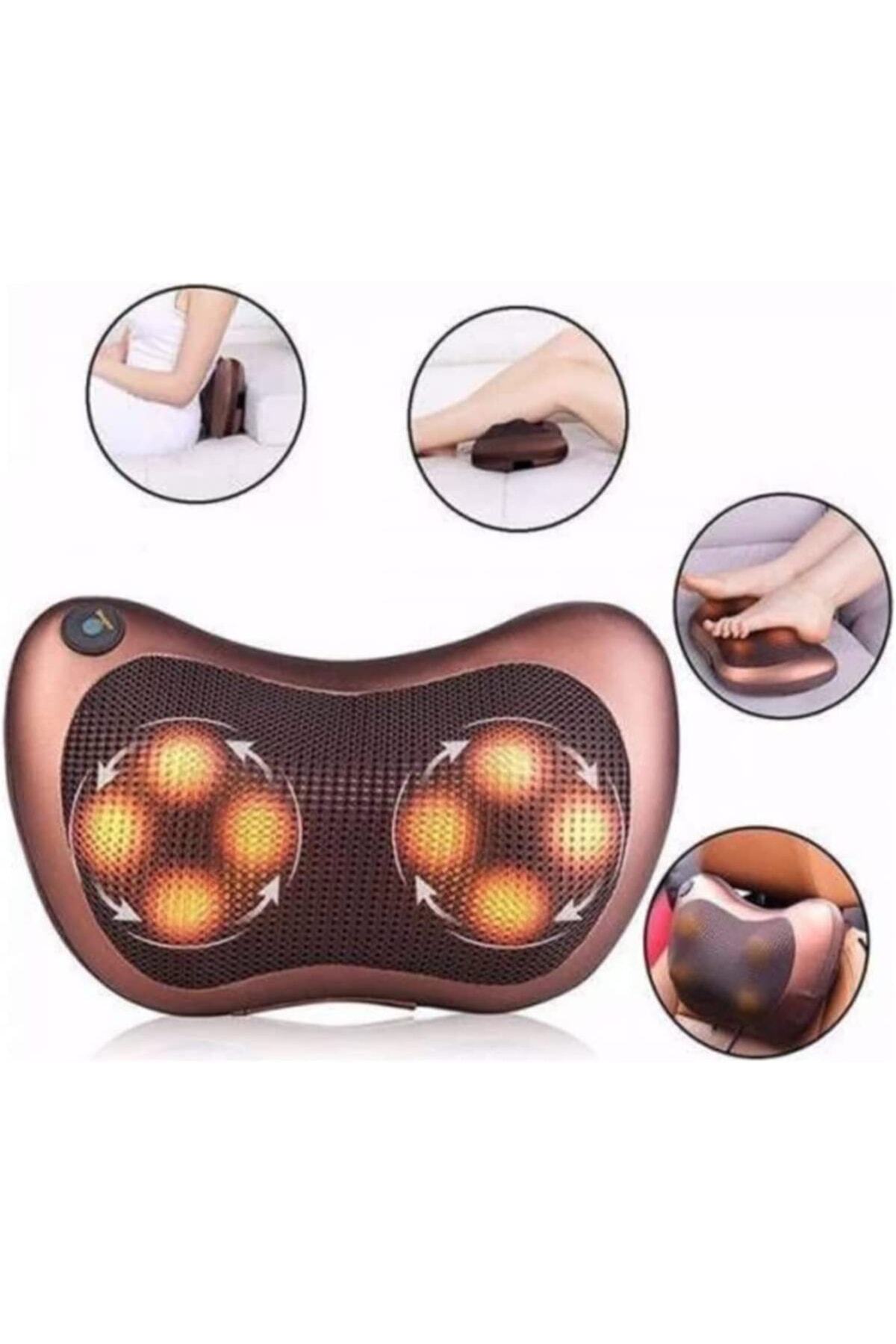 SENON Boyun Masaj Aleti Ovmalı Elektrikli 3D Döner Masaj Yastığı 8 Toplu