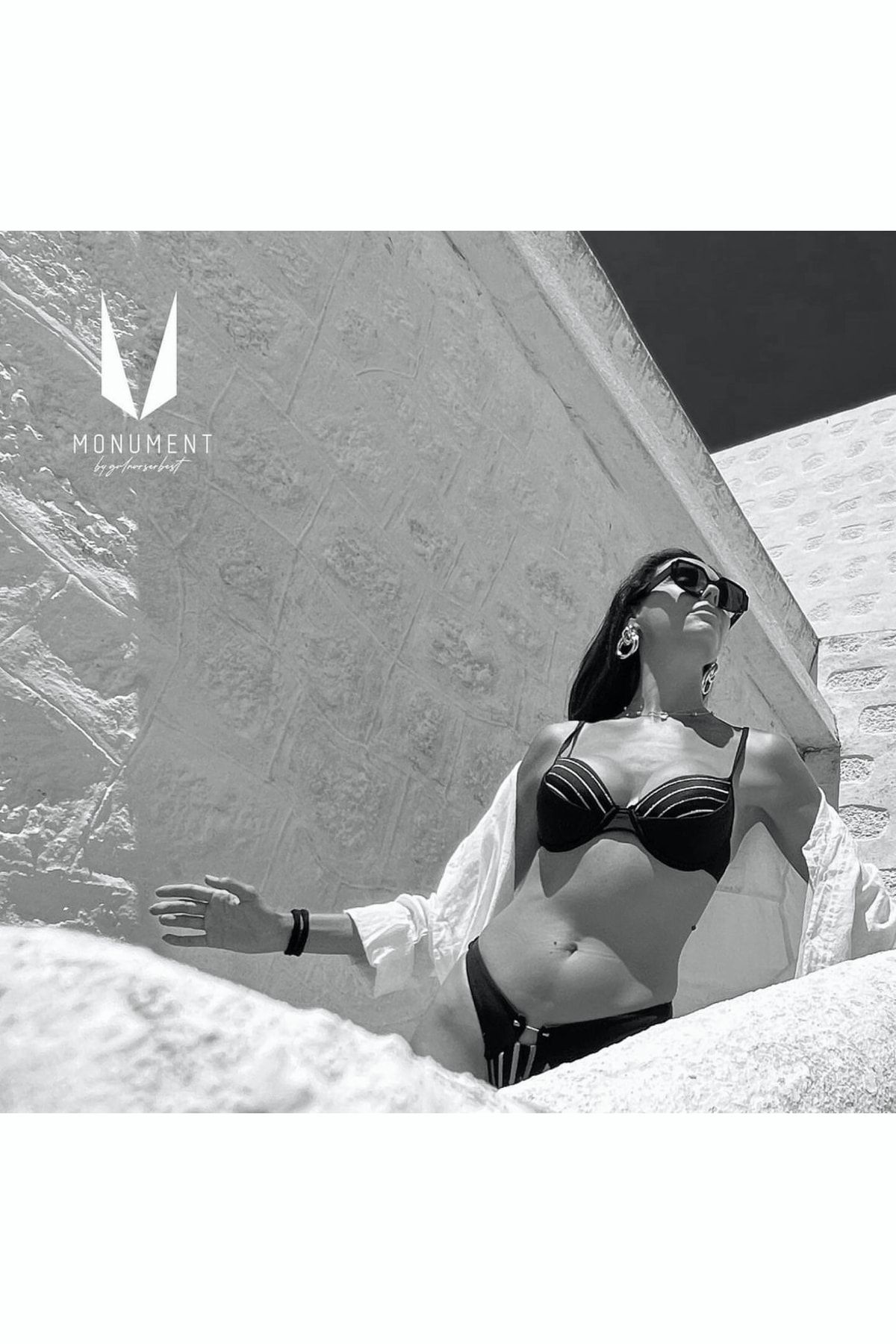 Monument Swimwear Adeena - Bikini Takım - Siyah Gümüş