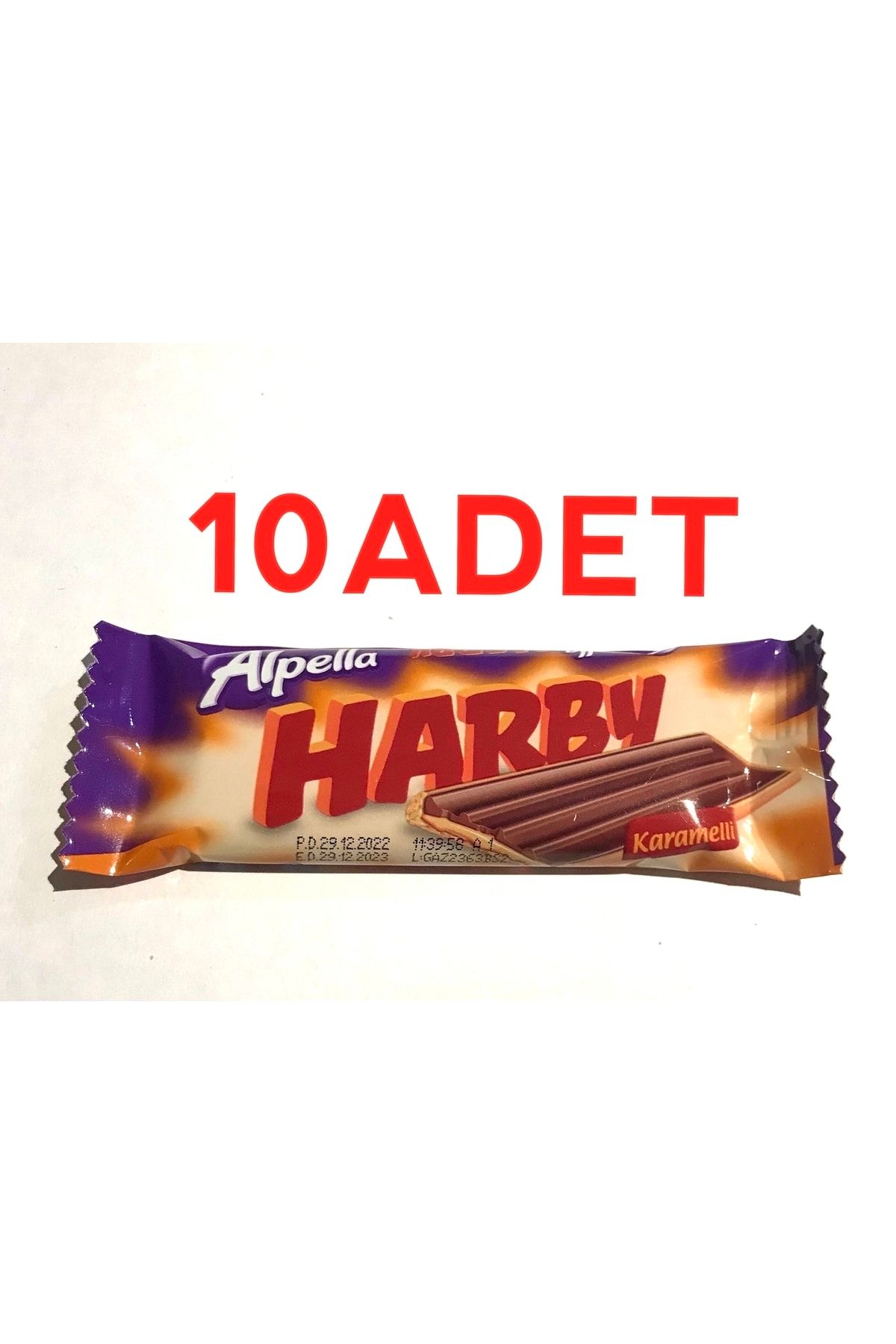 Alpella Harby Karamelli Çikolata 25gr 10adet
