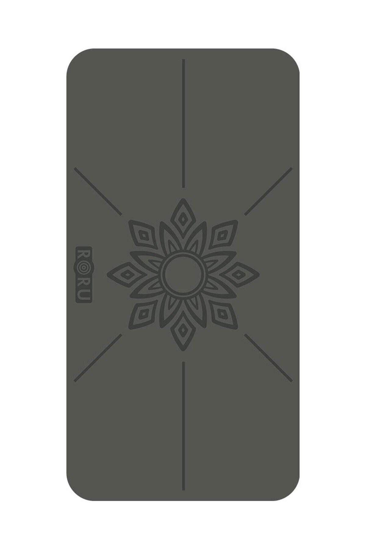 Roru Concept Sun Kaydırmaz Küçük Yoga Padi (küçük Mat) 64 X 33 Cm, Kuru - Nemli Ellere, Doğal Kauçuk, Siyah