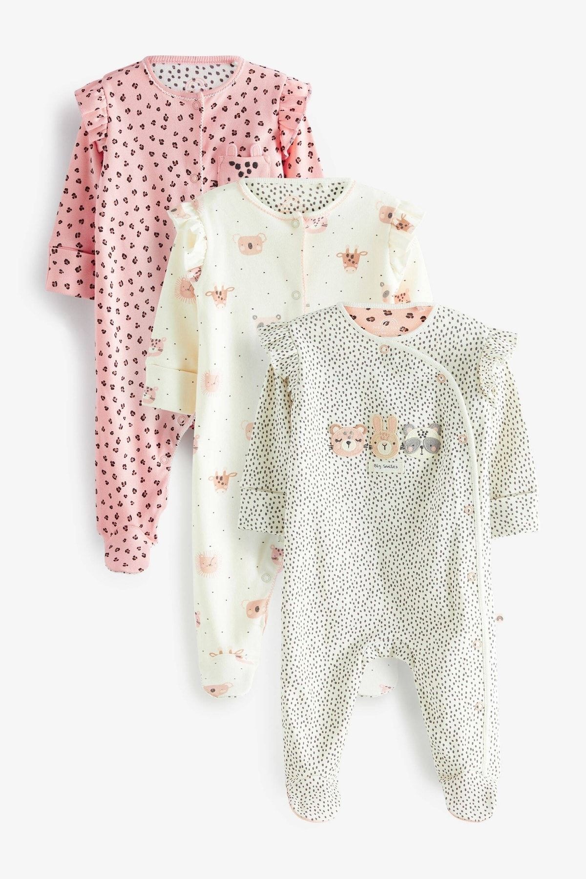 Next Baby Bebek Nakış Detaylı Pijama 3'lü Uyku Tulumu