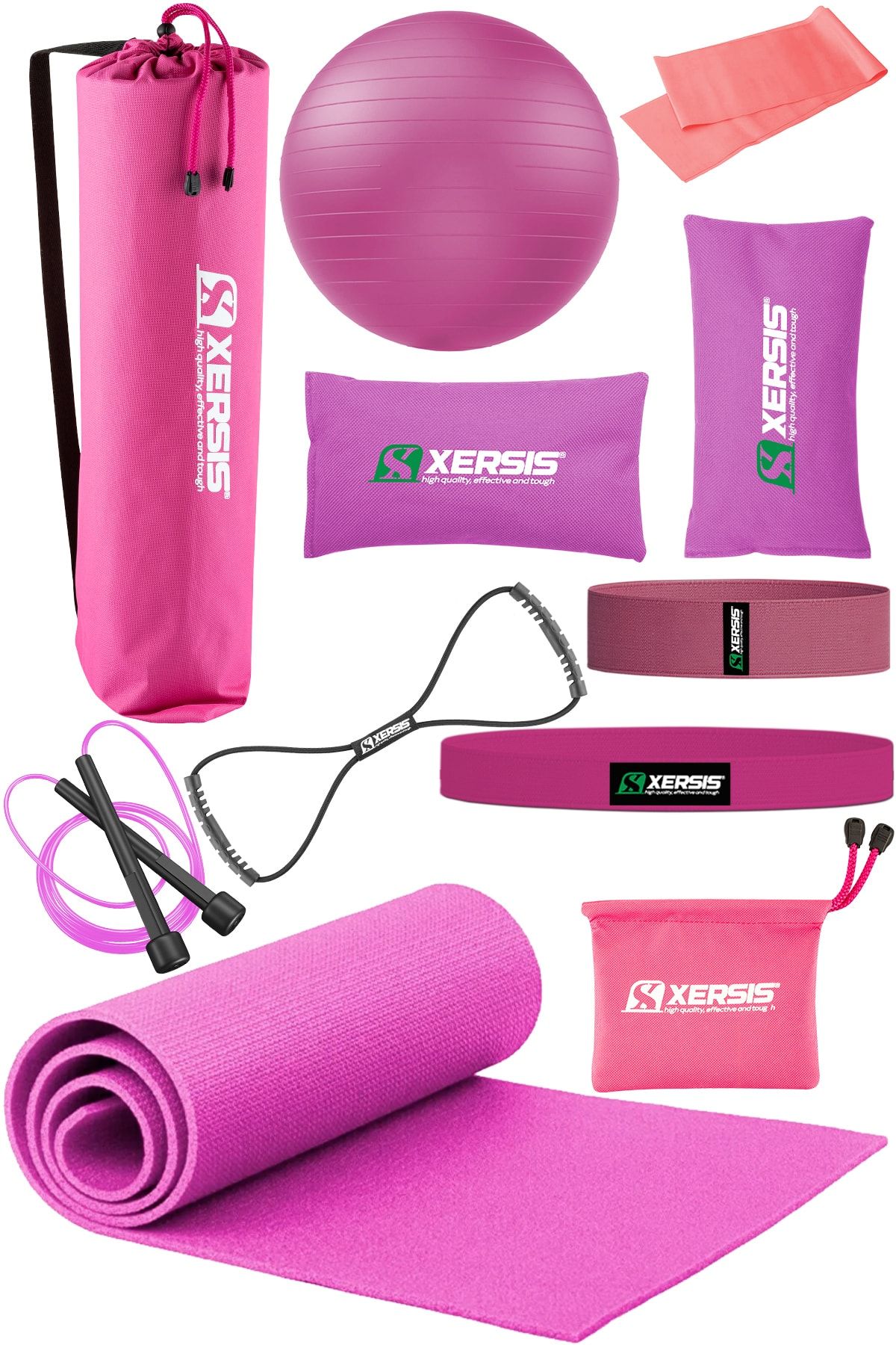Xersis New Style Pilates Seti 11 Farklı Ekipmandan Oluşan Taşıma Çantalı Set Yoga Malzemeleri