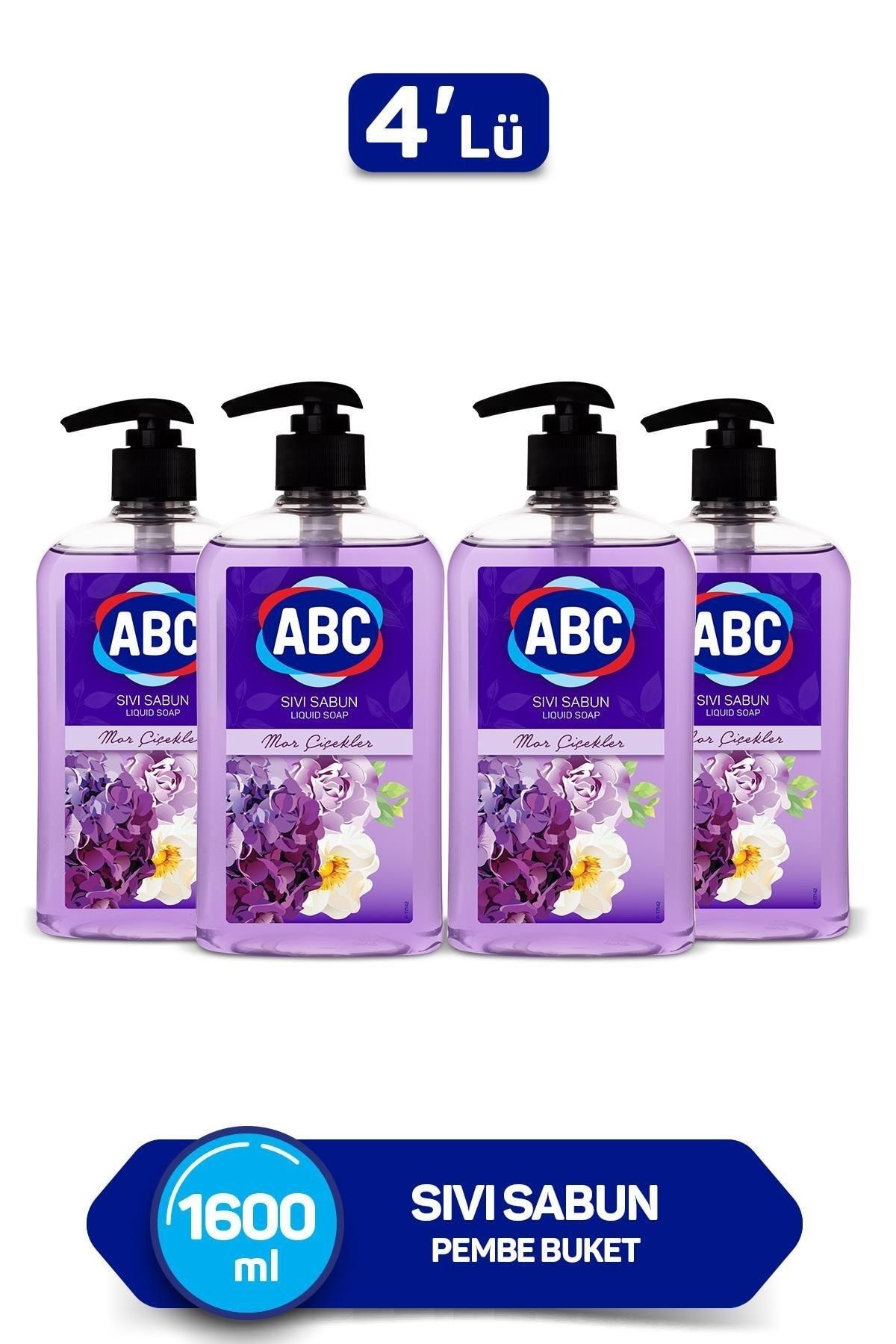 ABC Sıvı Sabun Mor Çiçekler 400 Ml 4 Lü
