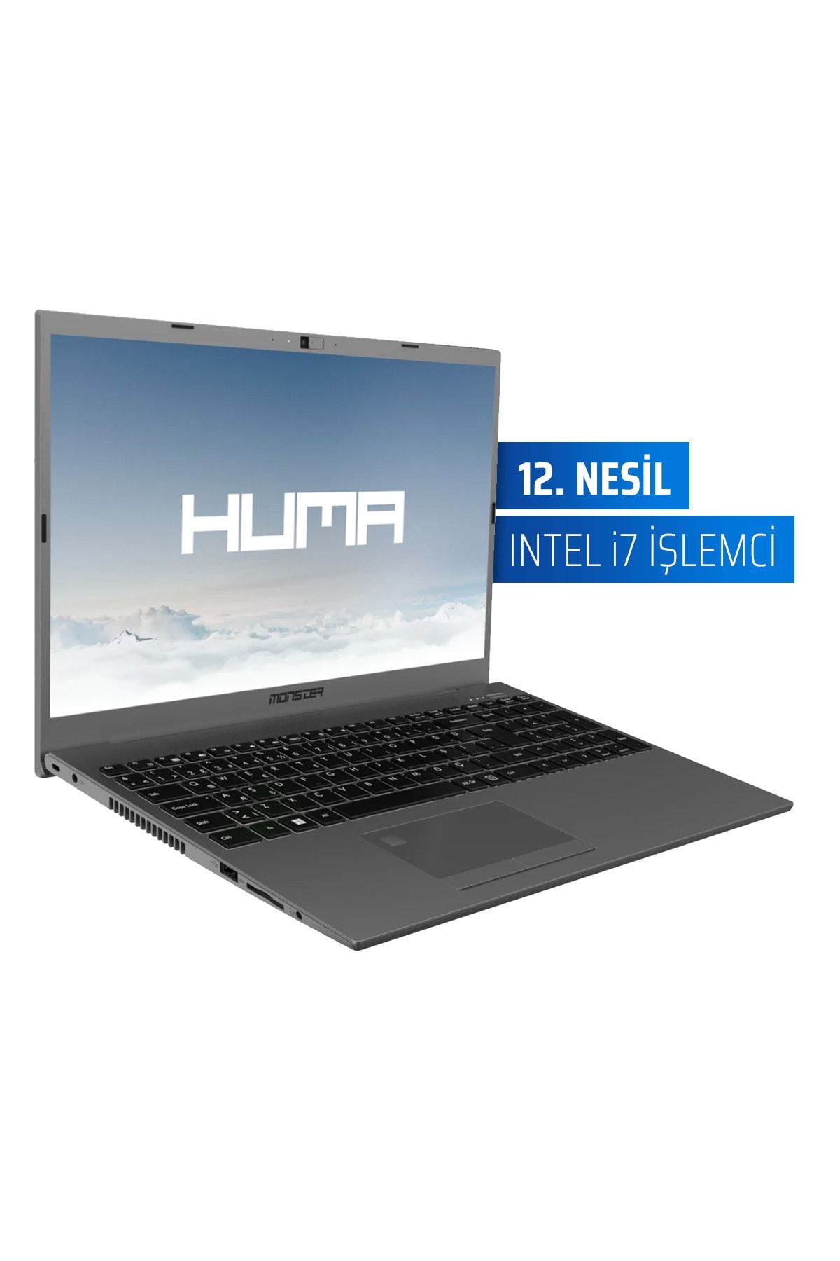 MONSTER Huma H5 V4.2.13 Intel Core I7-1255u 16gb Ram 500 Gb Ssd Windows 11 Pro 15,6" Fhd