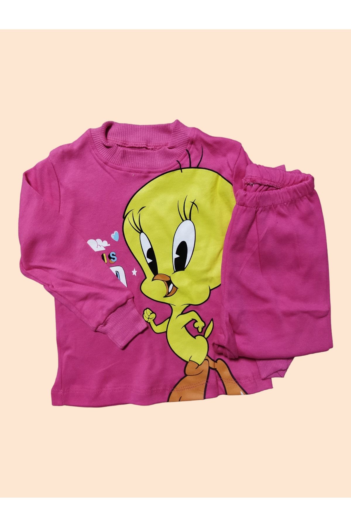 My Jully Tweety Baskılı Kız Çocuk Pijama Takımı