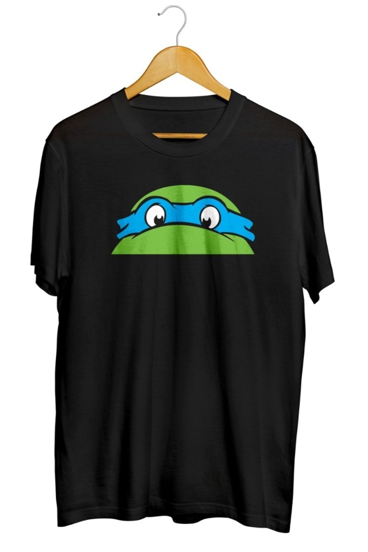 karikatürstore Leonardo Ninja Kaplumbağalar Baskılı Unisex Tişört