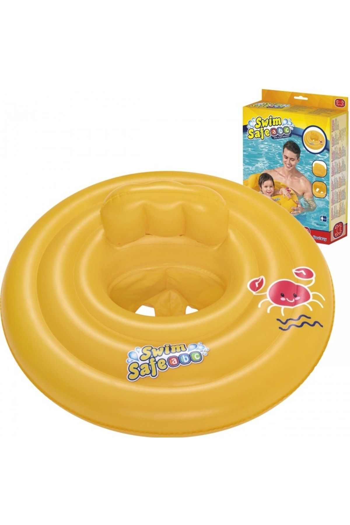 Bestway Swim Safe Abc 69cm Wondersplash Round Baby Boat [bebe Flatörü]