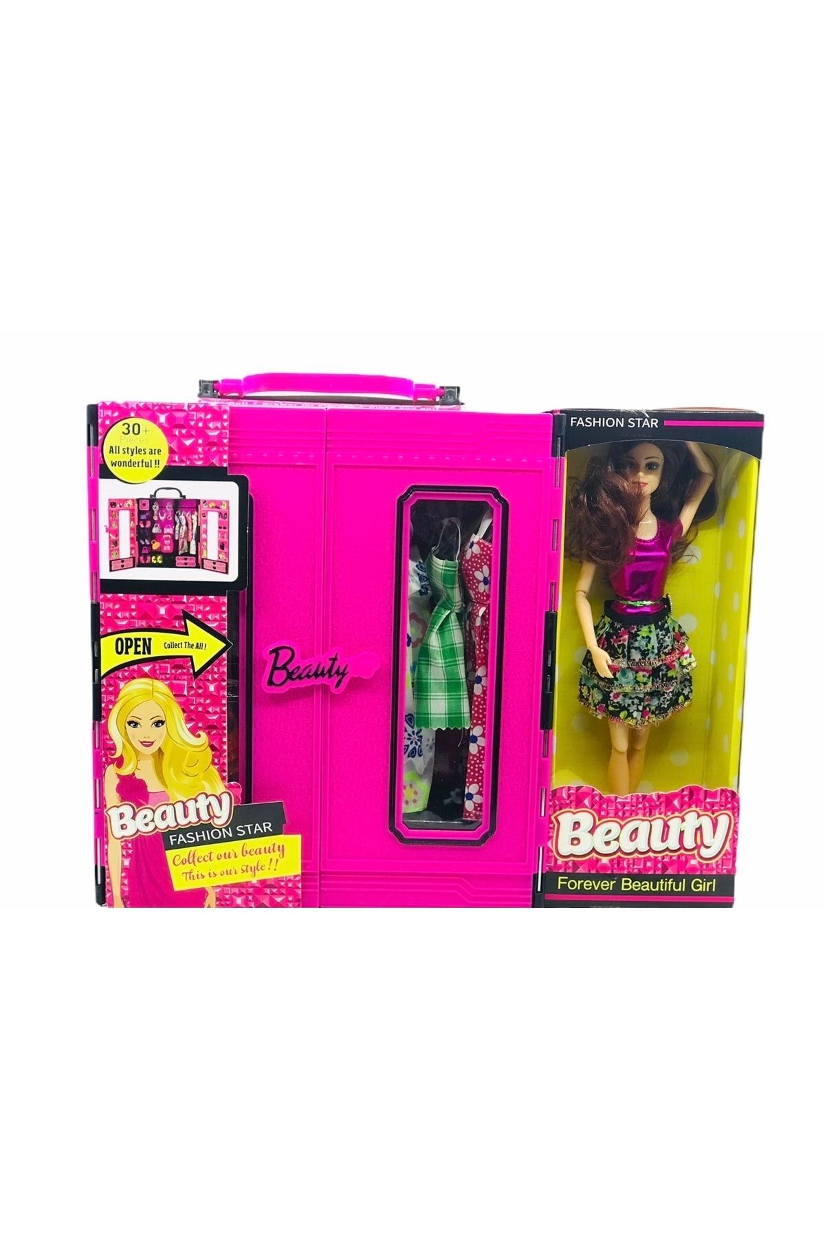 ELAADA Beauty Barbie Bebek Elbise Gardroplu Aksesuarlı Oyun Seti