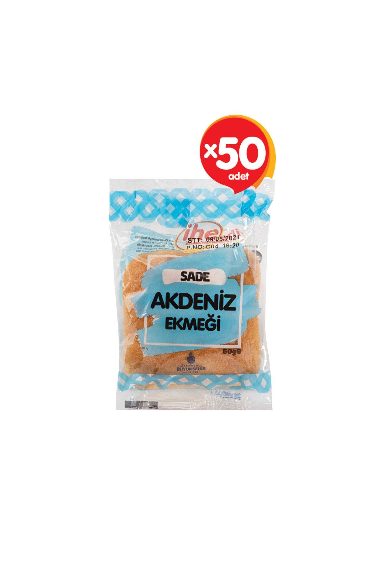 İhe Akdeniz Ekmeği 50 G (50 ADET)