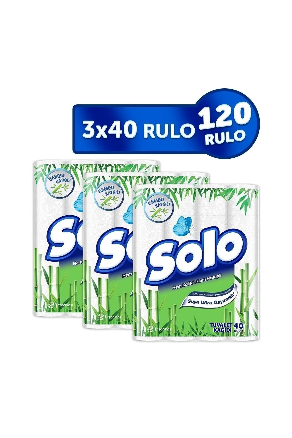 Solo Tuvalet Kağıdı Bambu Katkılı 120'li