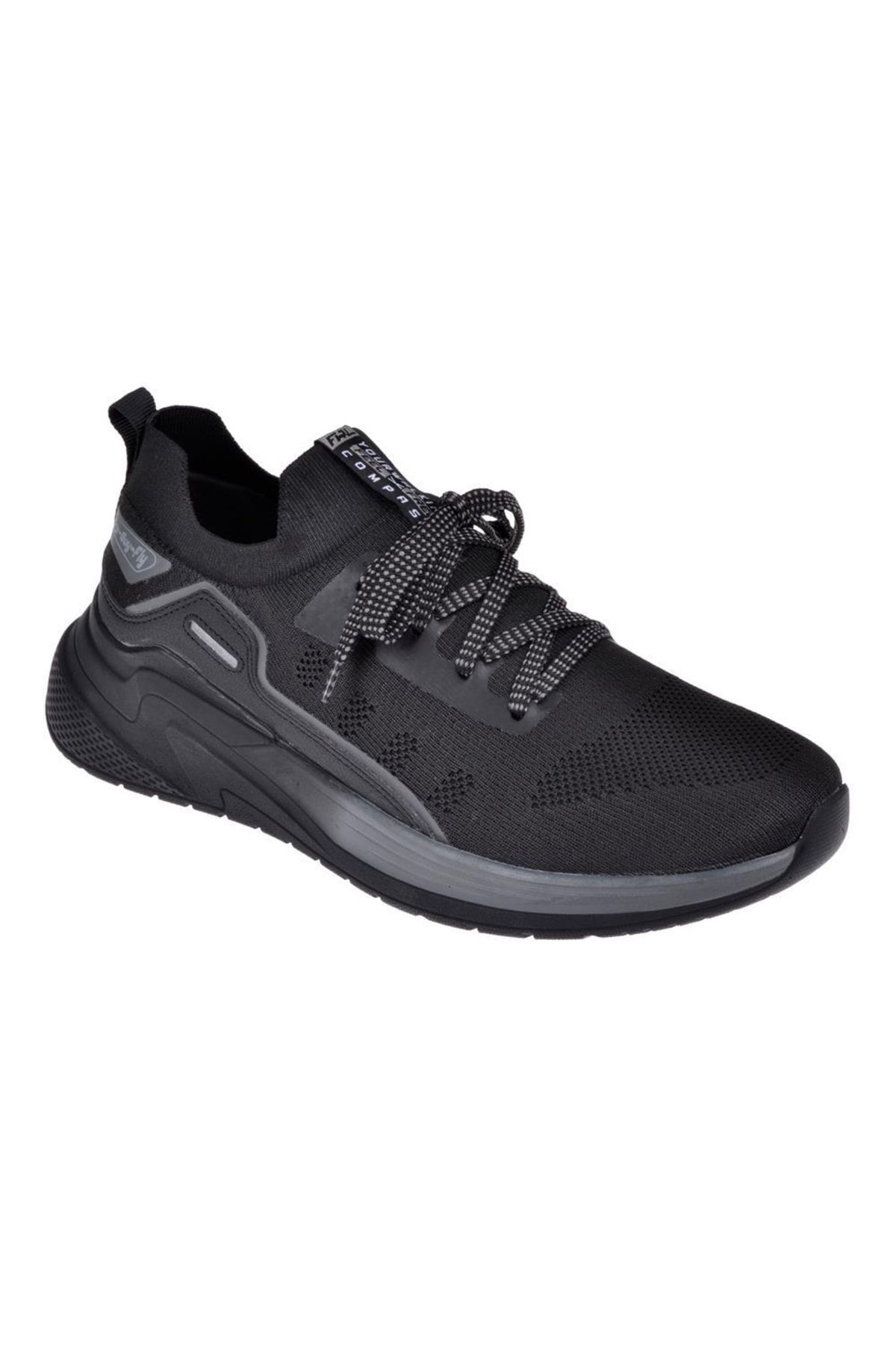 Forelli Comfort Triko Erkek Spor Ayakkabı Sneaker For-guti Siyah