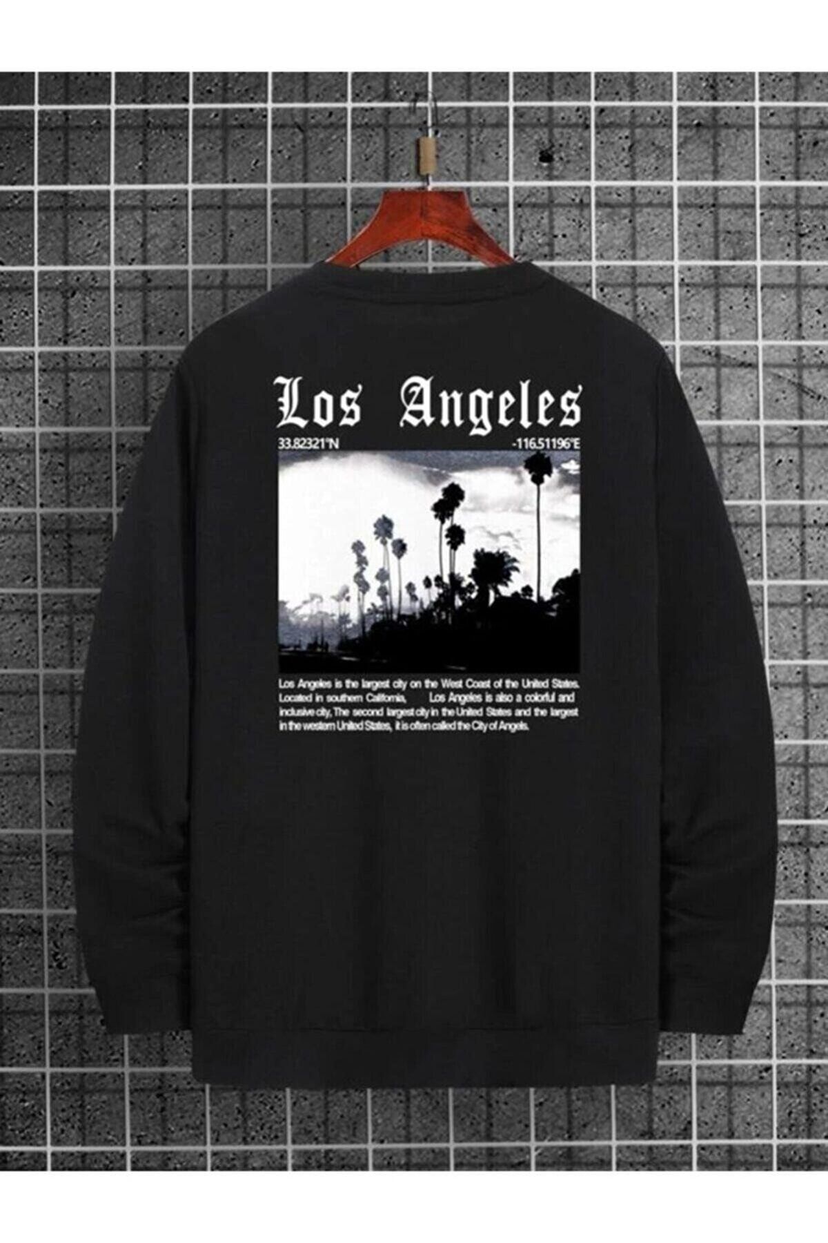 NİCE Unisex Los Angeles Baskılı Sweatshirt