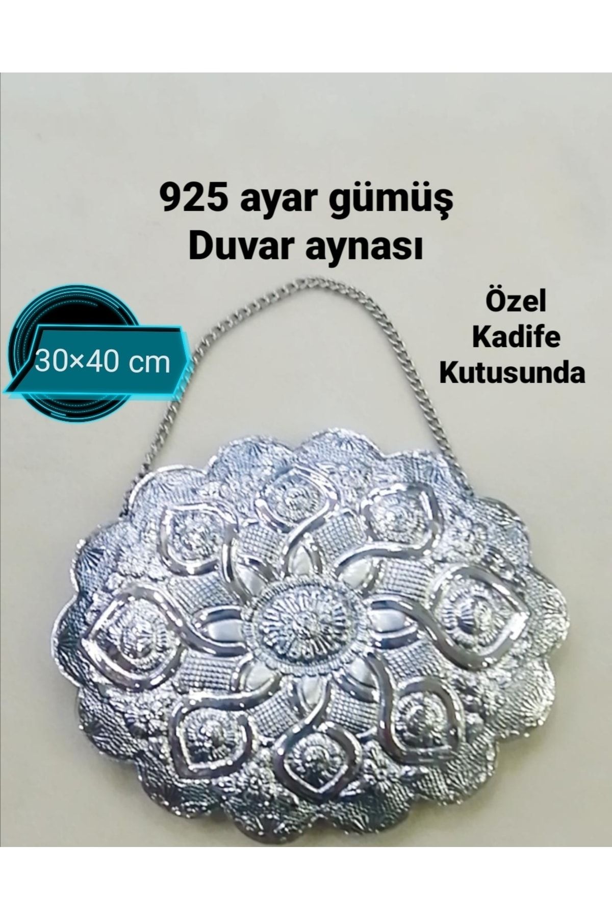 Donna Silver , 925 Ayar Gümüş Duvar Aynası