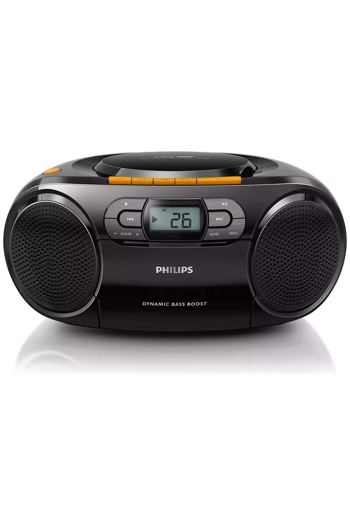 Philips Stereo Cd Kaset Çalar, Taşınabilir Boombox, Usb, Fm, Mp3, Tape, Siyah