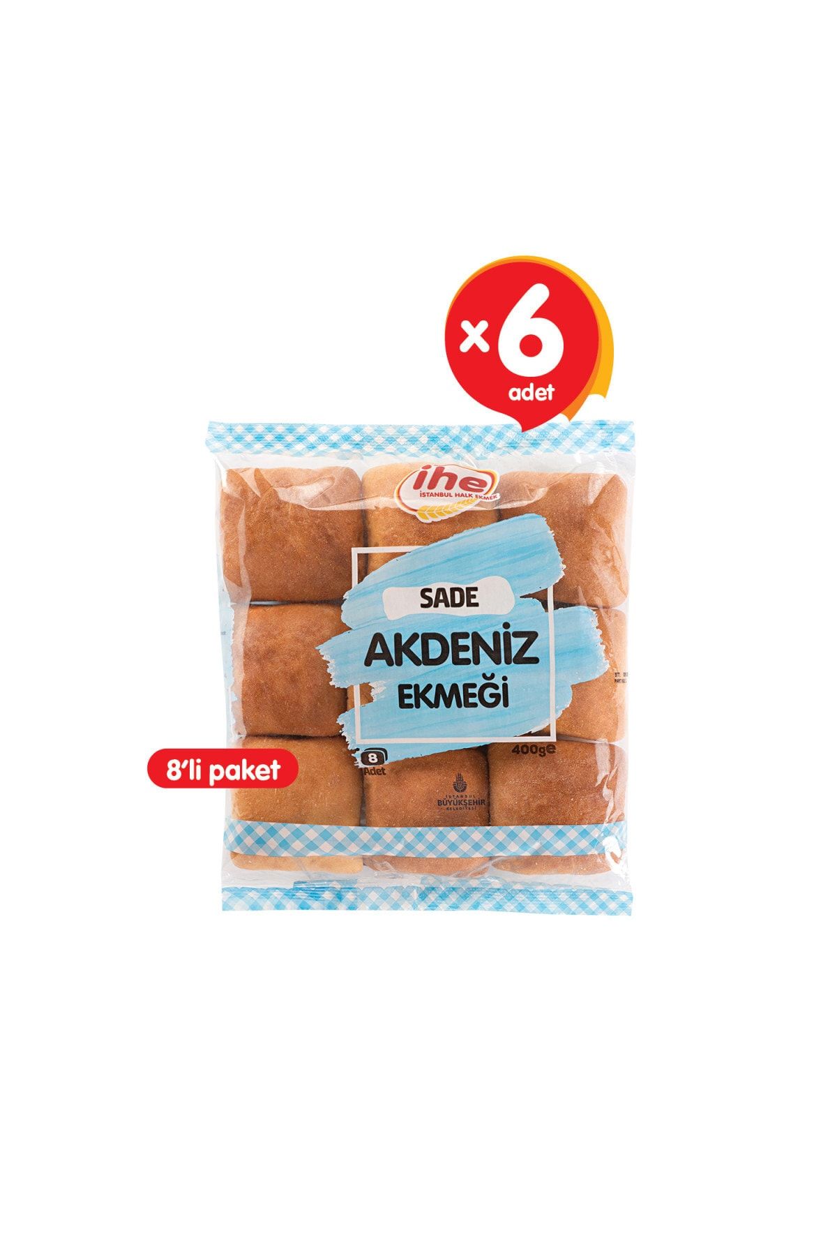 İhe Akdeniz Ekmeği 400g (6 ADET)