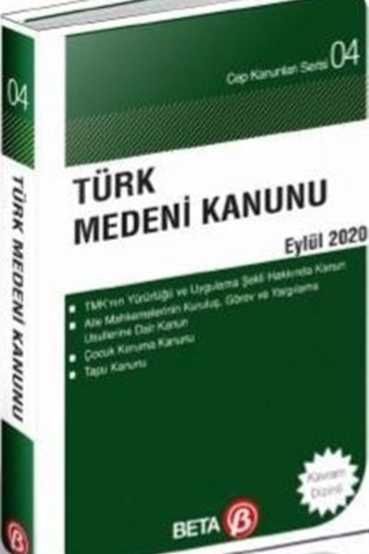 Beta Yayınları Türk Medeni Kanunu Eylül 2020